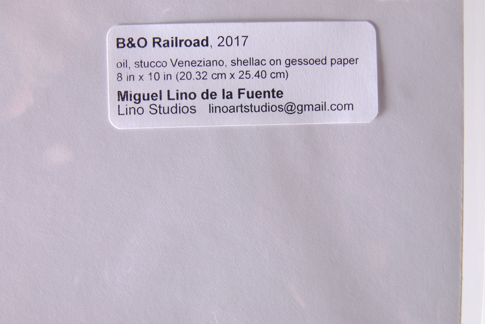 Miguel de la Fuente Mixed Media Painting "B&O Railroad"