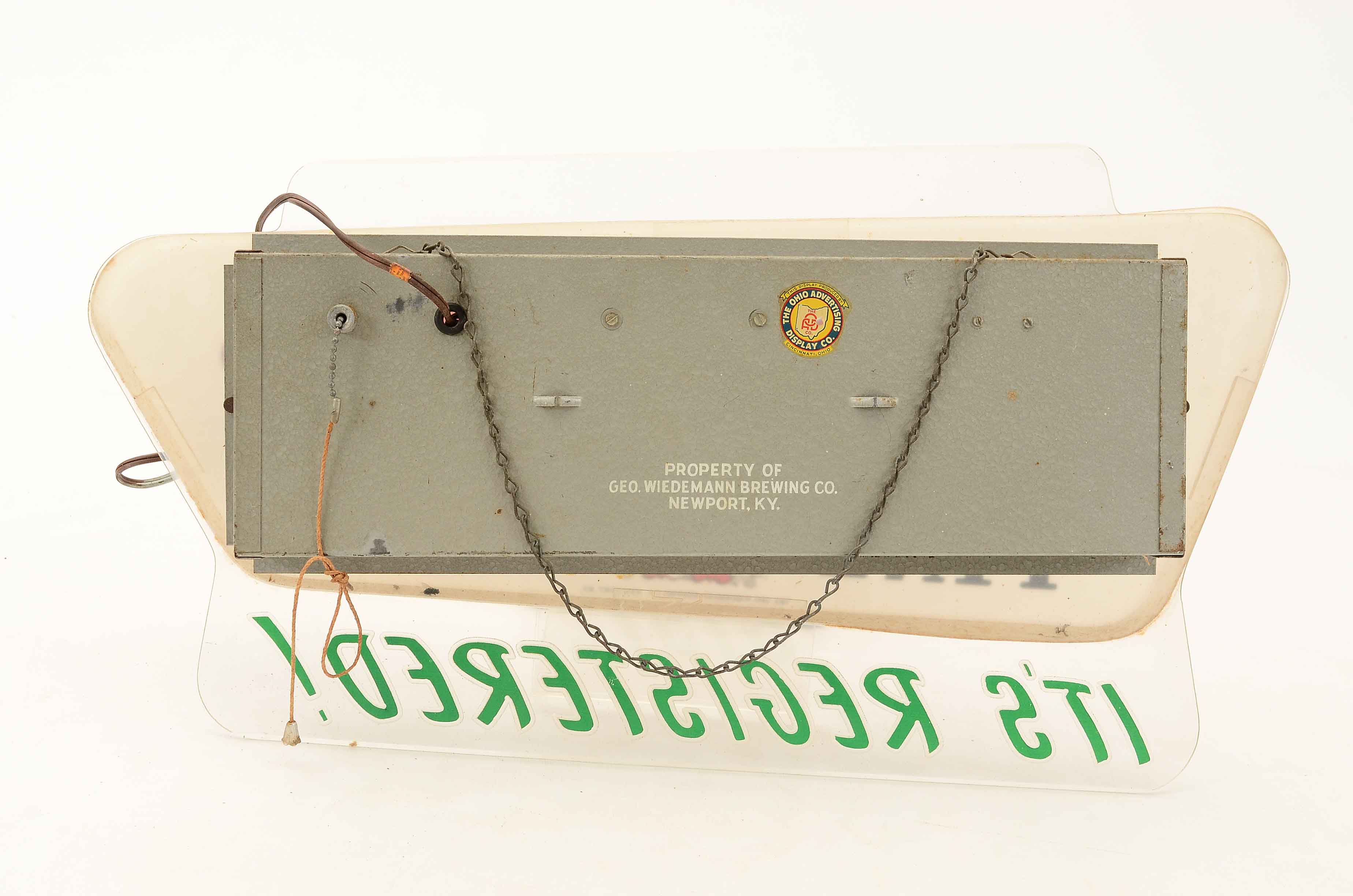 Vintage Wiedemann Beer Electrified Beer Sign