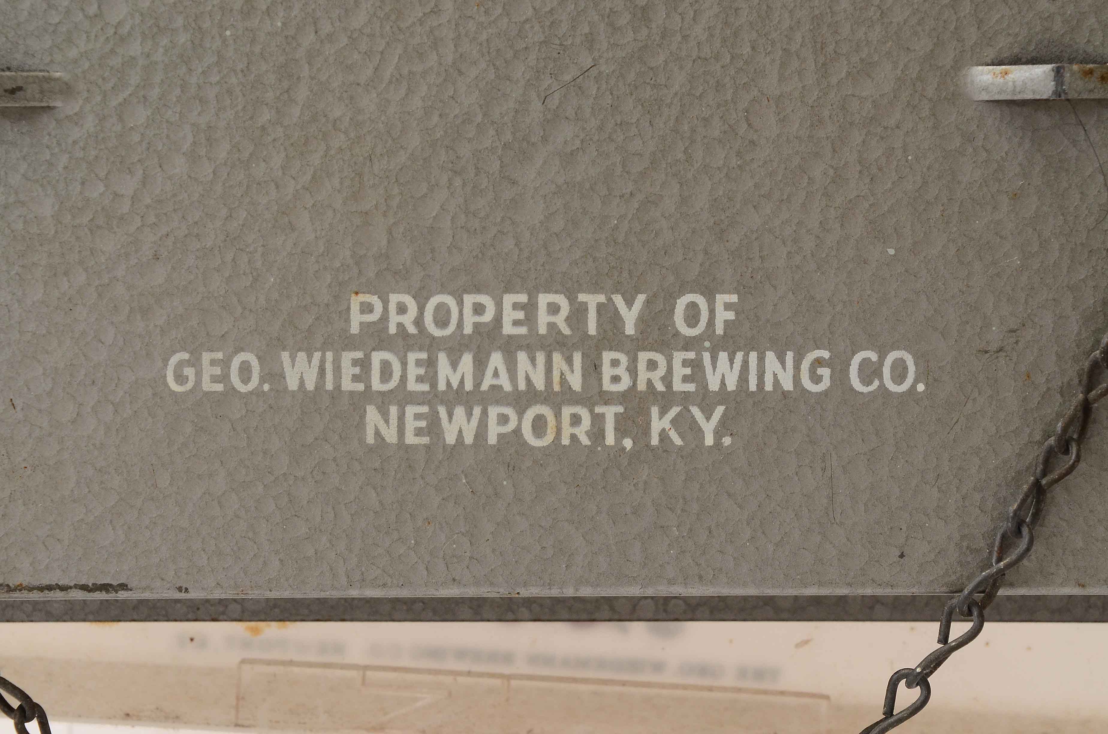 Vintage Wiedemann Beer Electrified Beer Sign