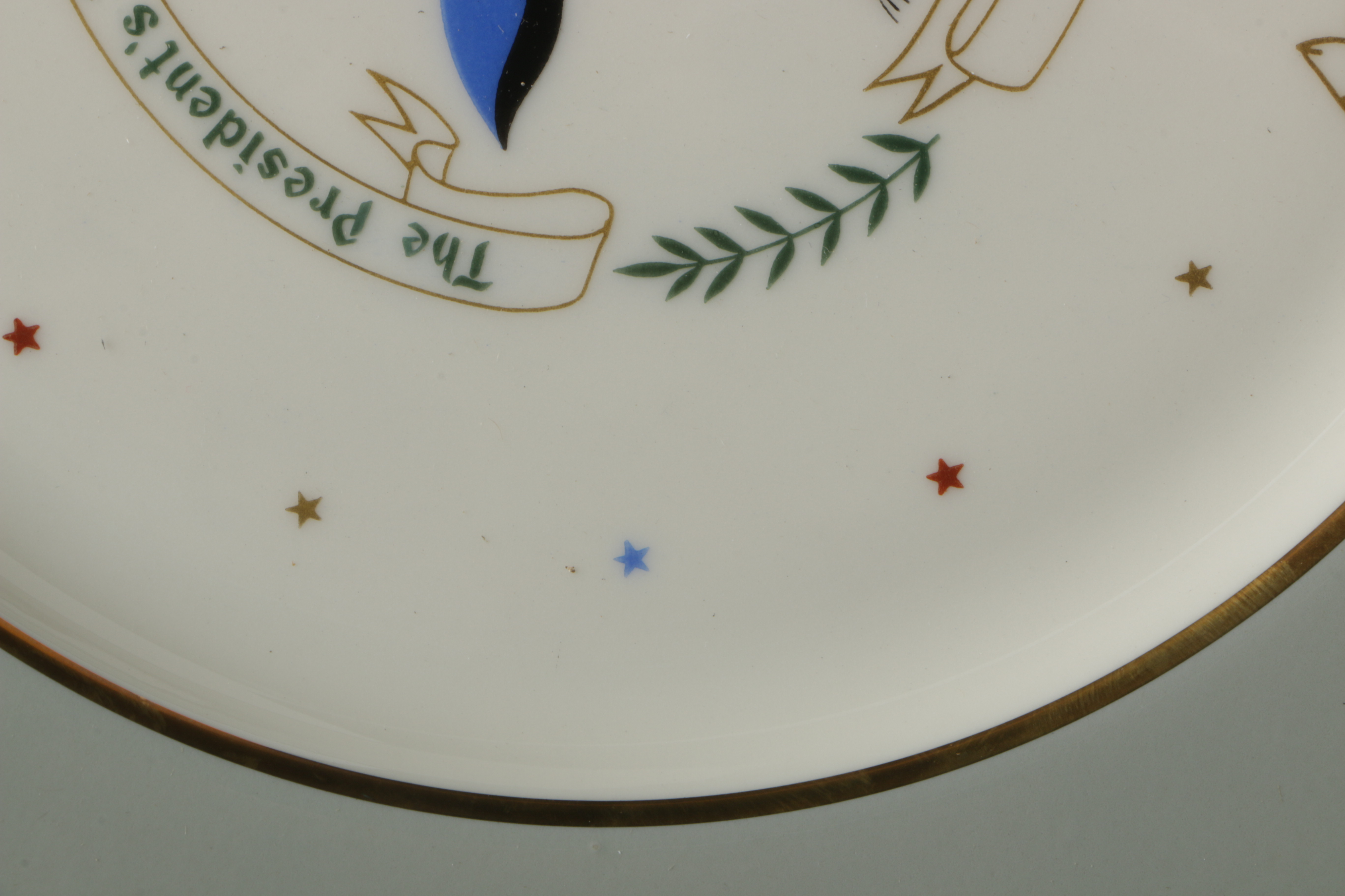 Castleton China Plates Commemorating Eisenhower's Birthday in the White House
