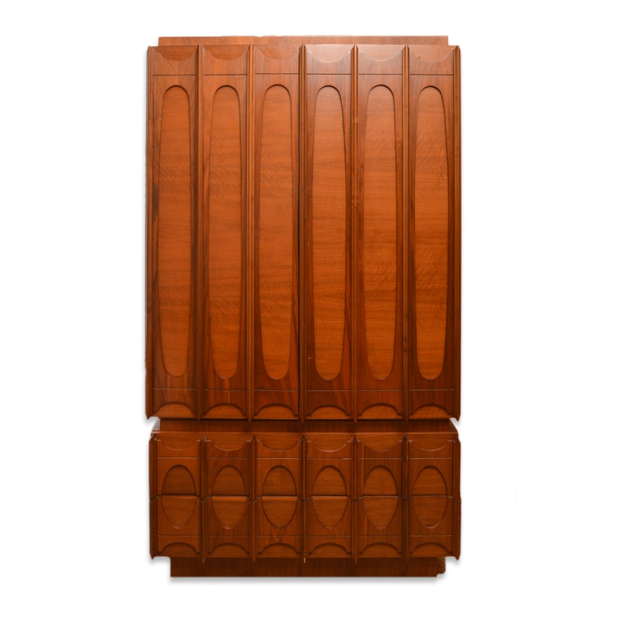 Mid Century Modern Walnut Wardrobe