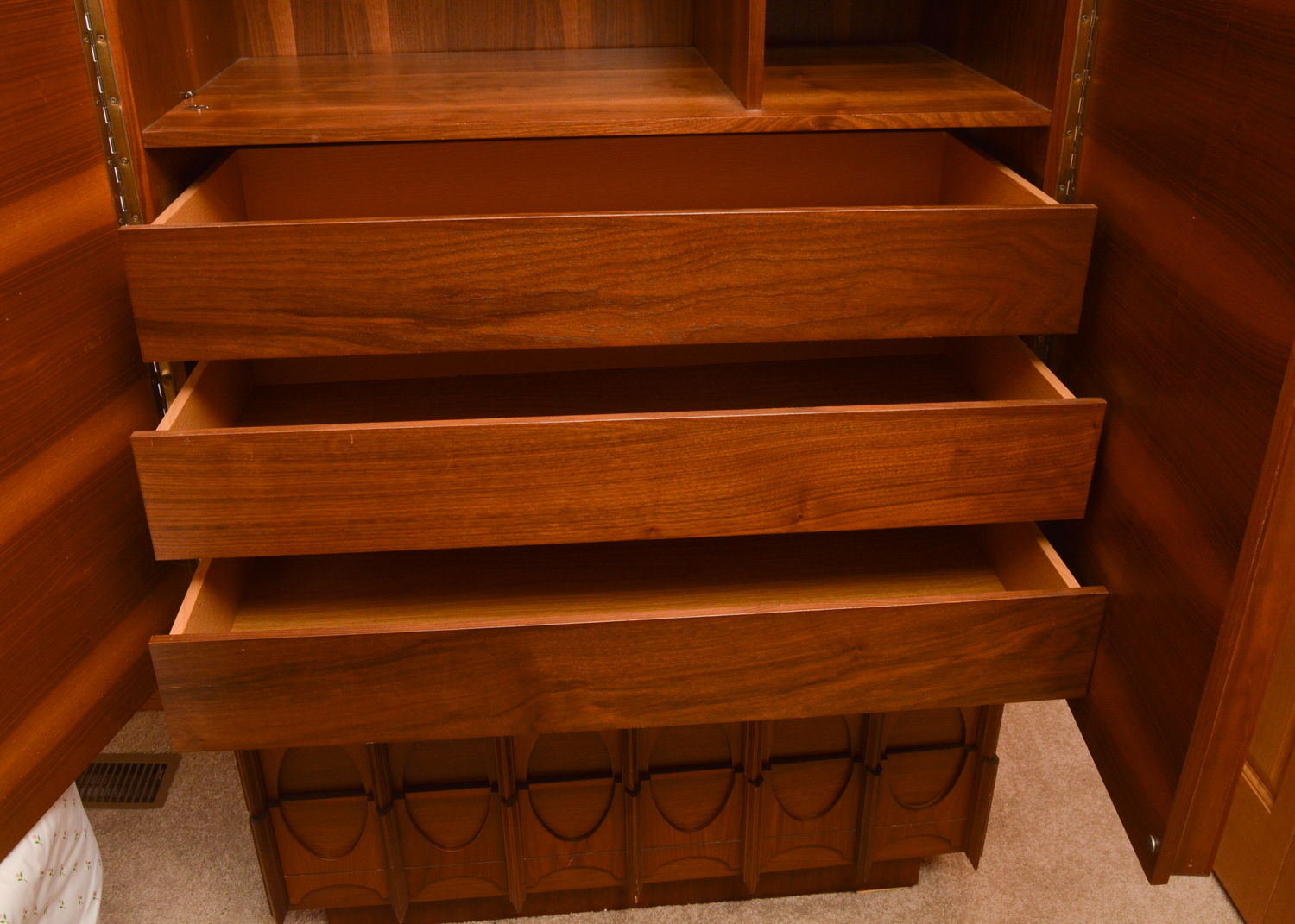 Mid Century Modern Walnut Wardrobe