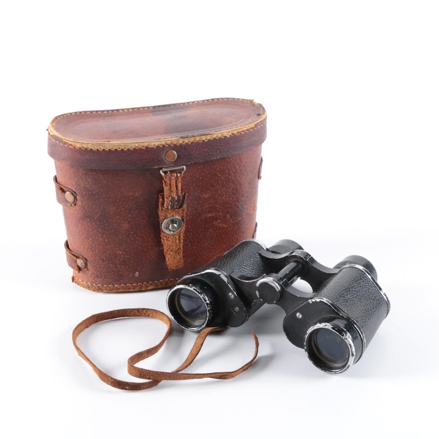 Vintage Research Optical Co. Binoculars with Case