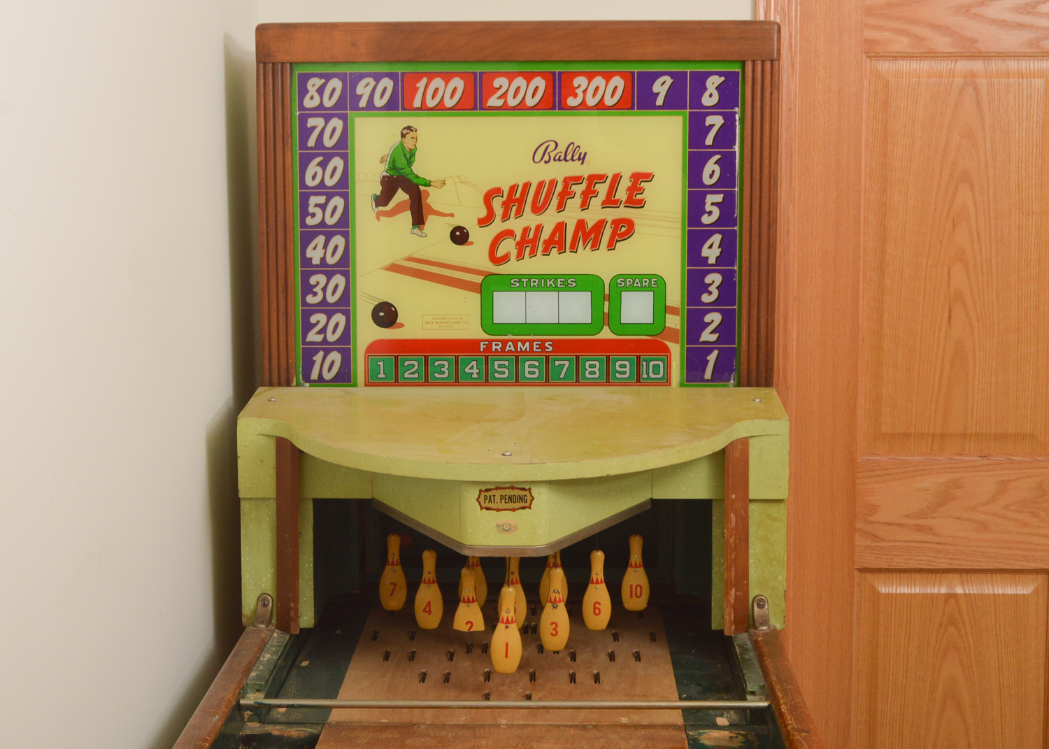 Vintage Bally Shuffle Champ Arcade Bowling Machine