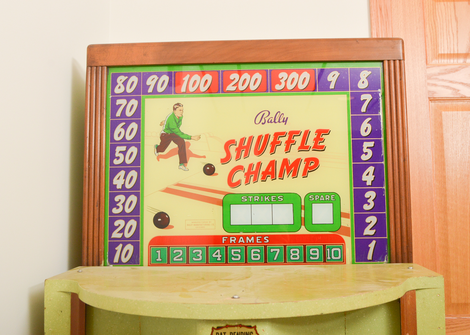 Vintage Bally Shuffle Champ Arcade Bowling Machine