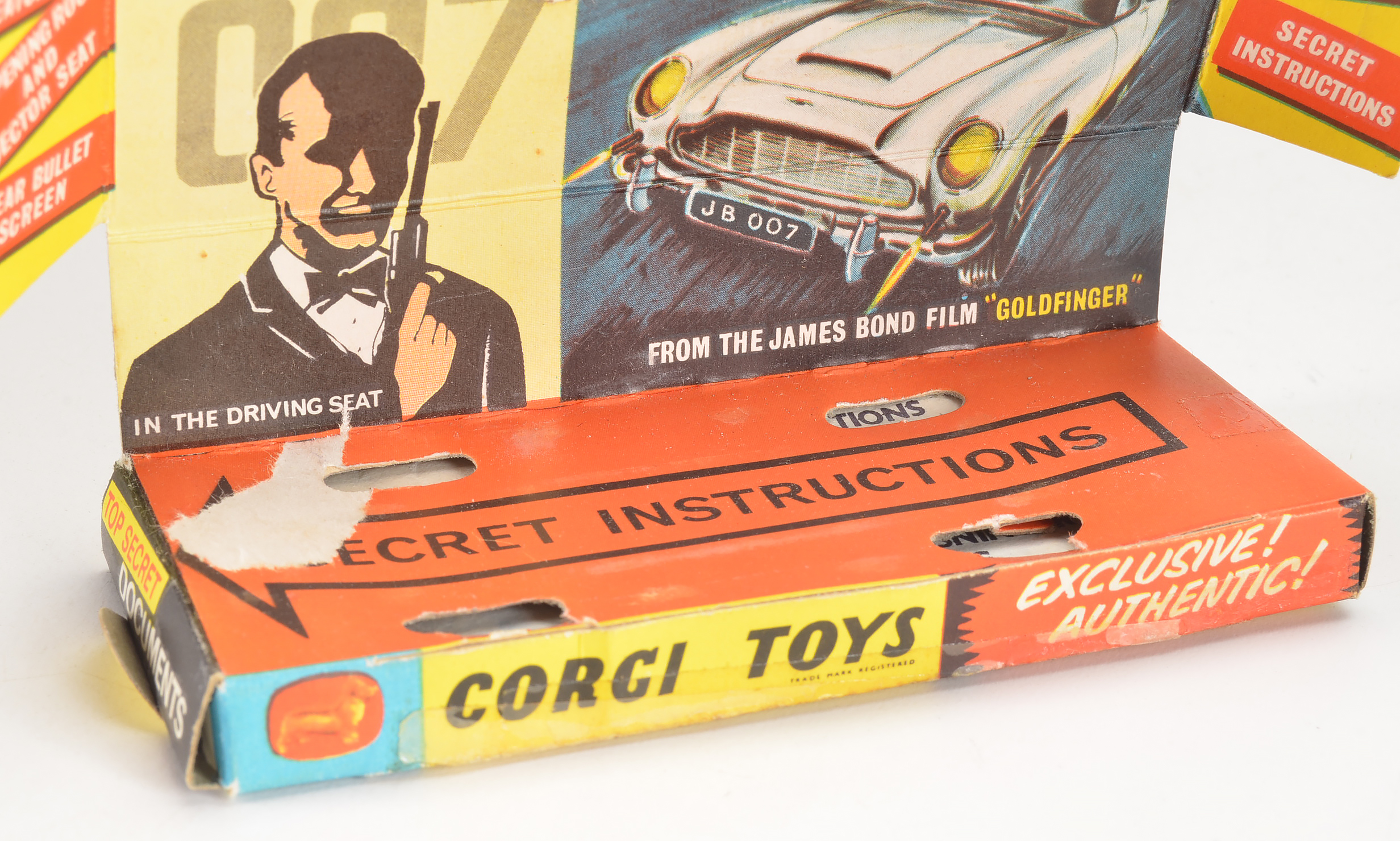 1965 James Bond "Special Agent 007" Aston Martin Corgi Die-Cast Car In Box
