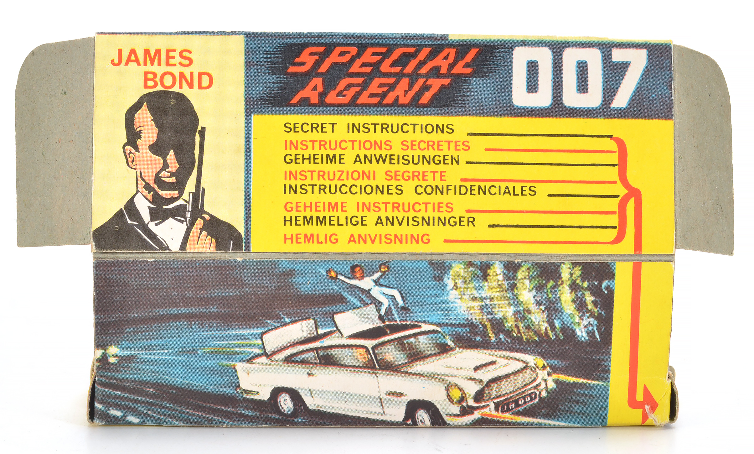 1965 James Bond "Special Agent 007" Aston Martin Corgi Die-Cast Car In Box