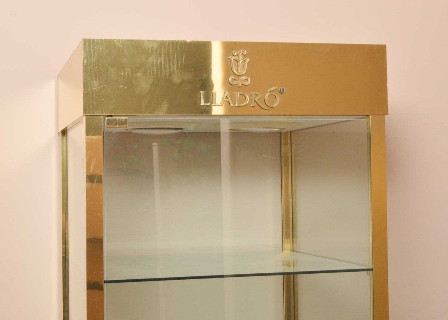 Metal and Glass Retail Display Cabinet by Lladró