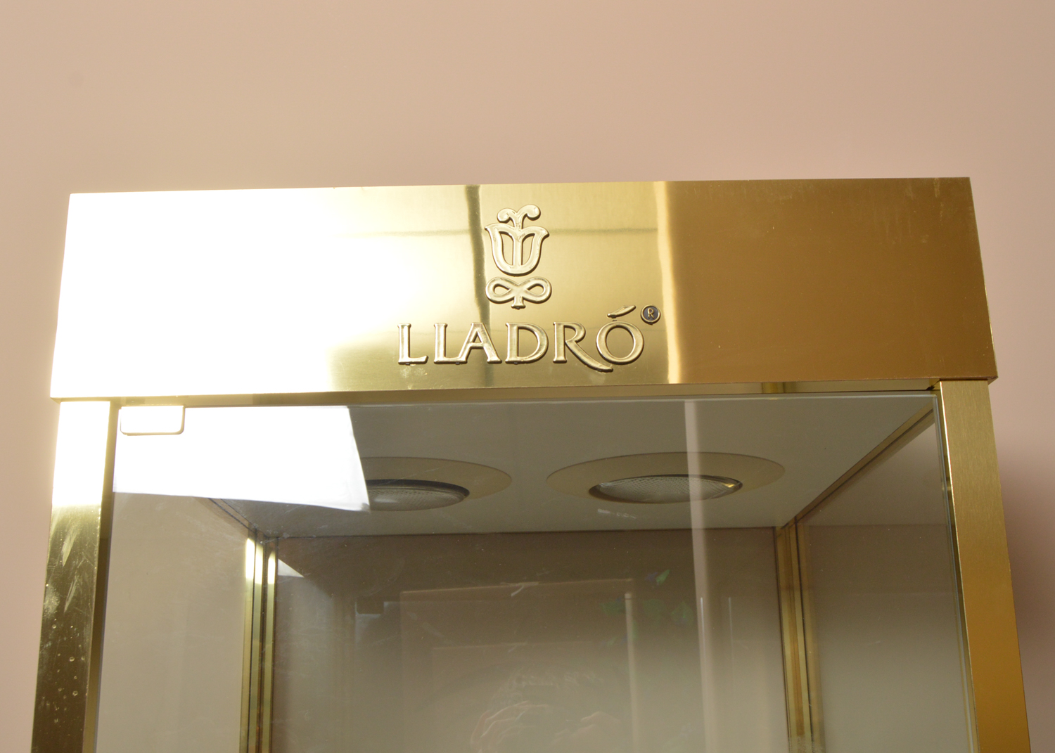 Metal and Glass Retail Display Cabinet by Lladró