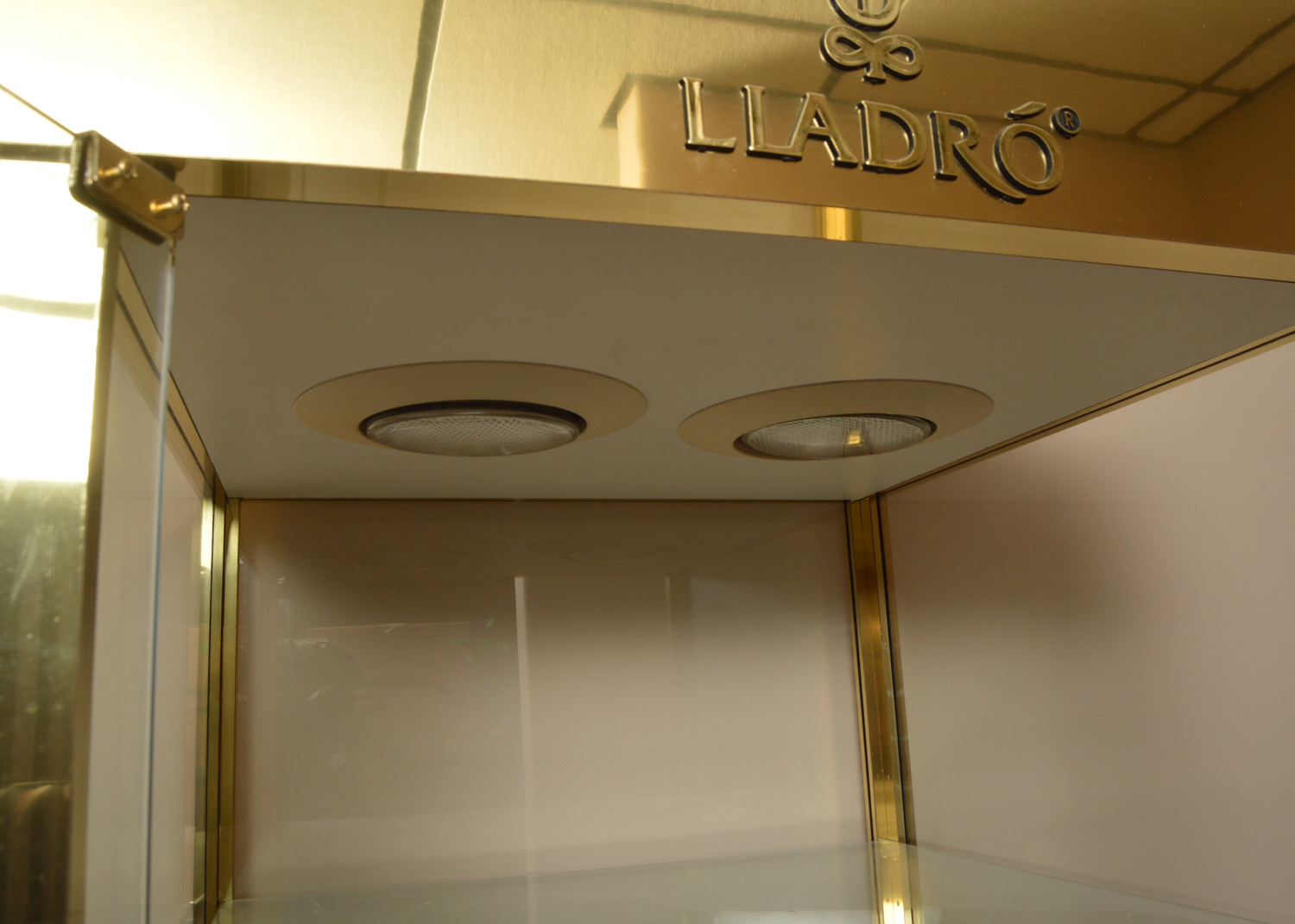 Metal and Glass Retail Display Cabinet by Lladró