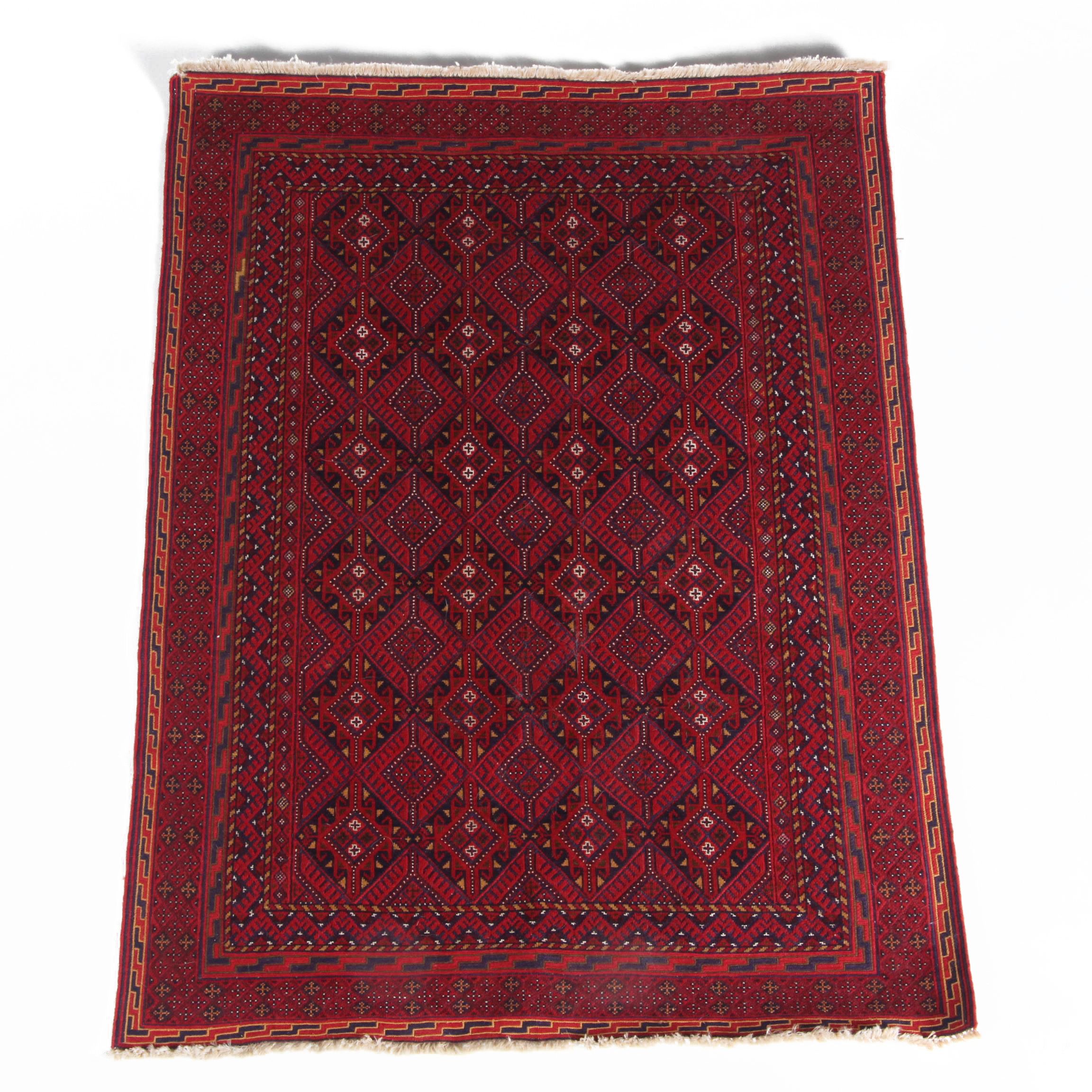 Handwoven Turkmen Wool Area Rug