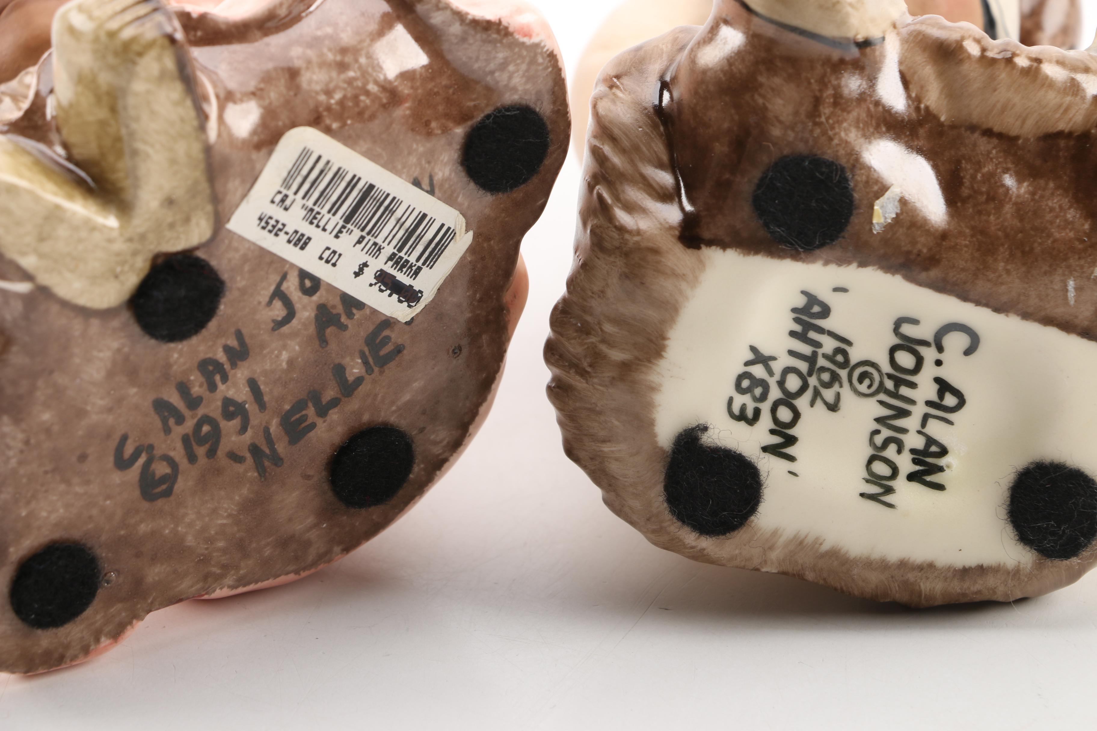 C. Alan Johnson Nellie and Ahtoon Figurines