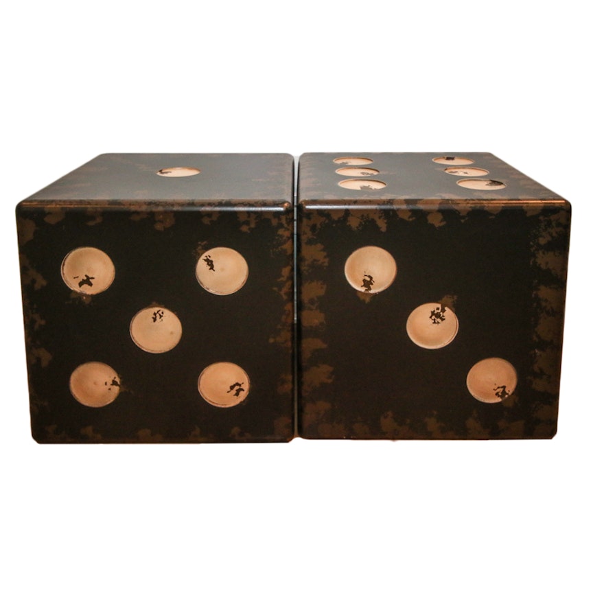 Pair of Wooden Table Dice