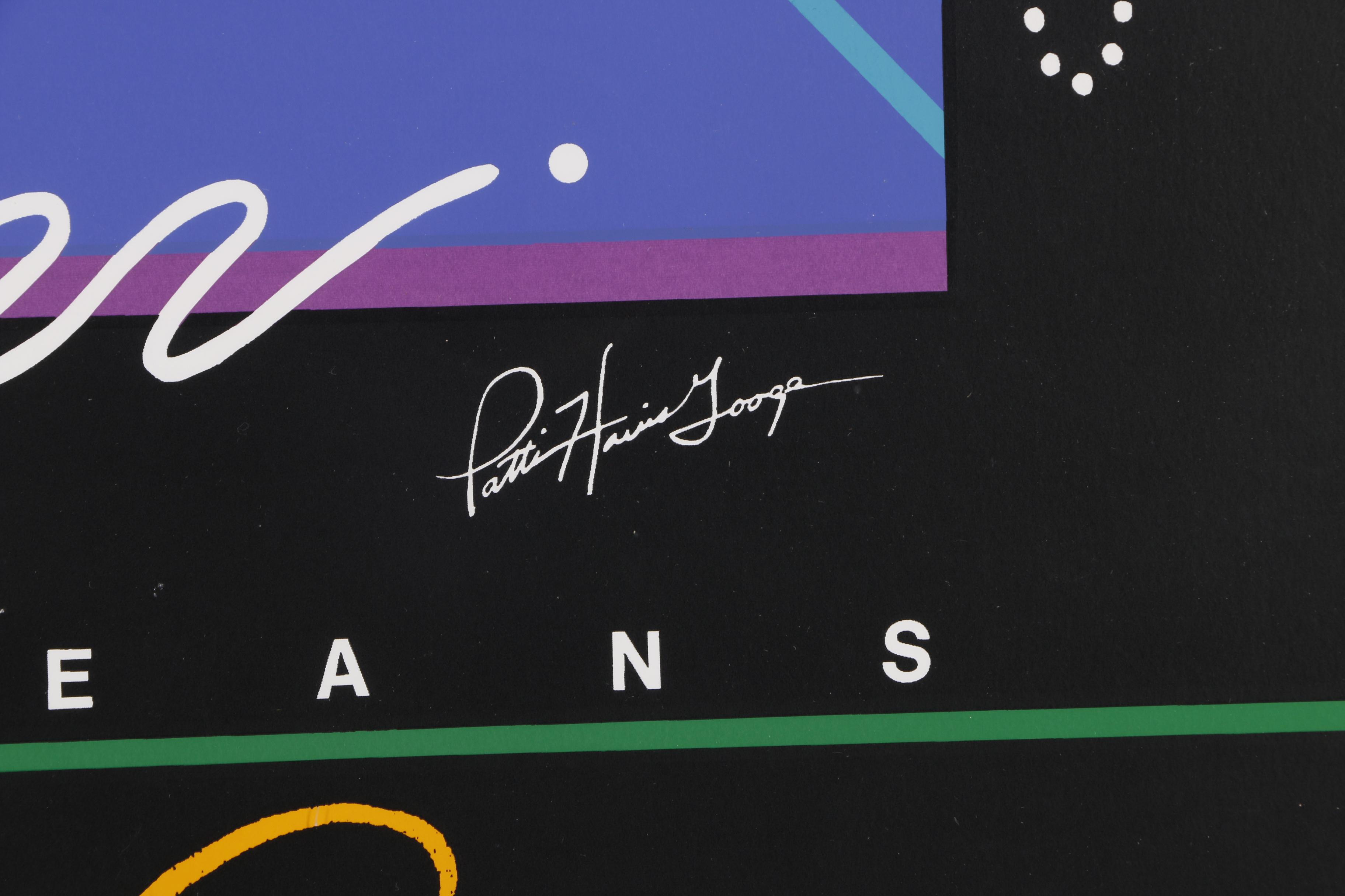 1992 Serigraph after Patti Harris Googe New Orleans Mardi Gras Poster