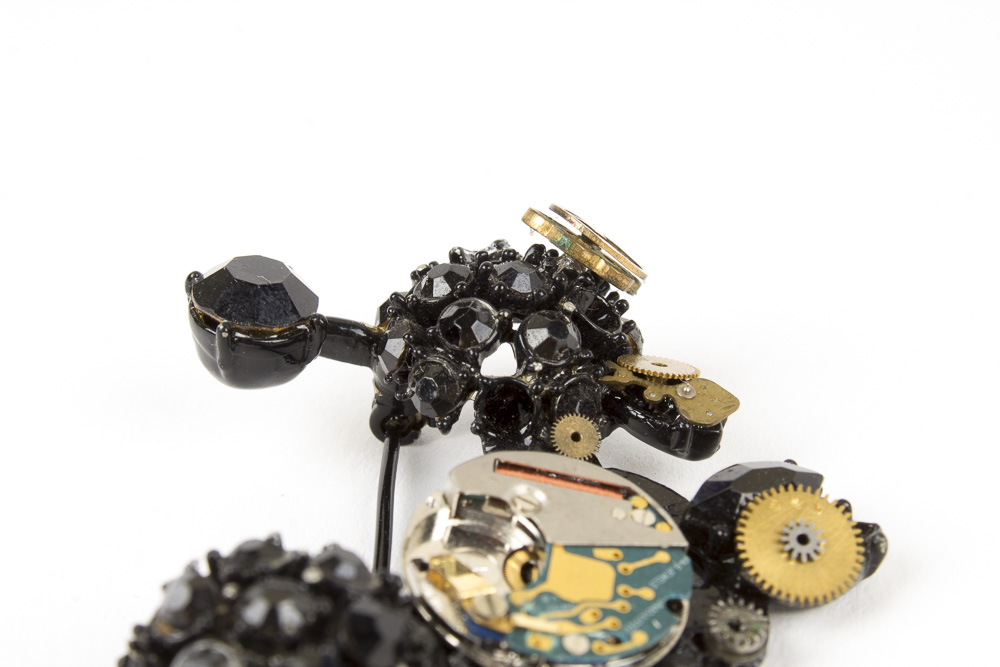 Capri Steampunk Style Poodle Brooch