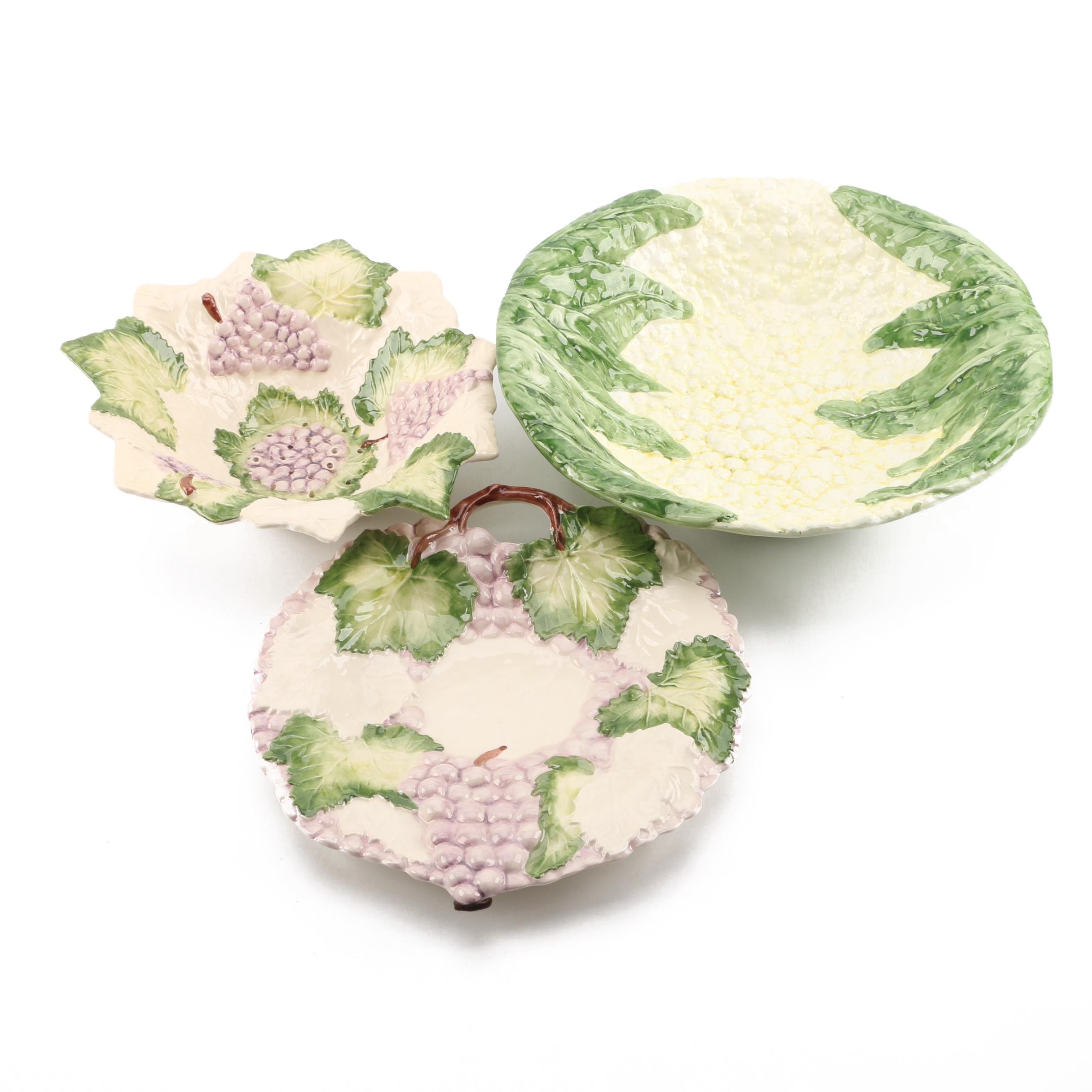 Portuguese and Italian Leaf Serveware