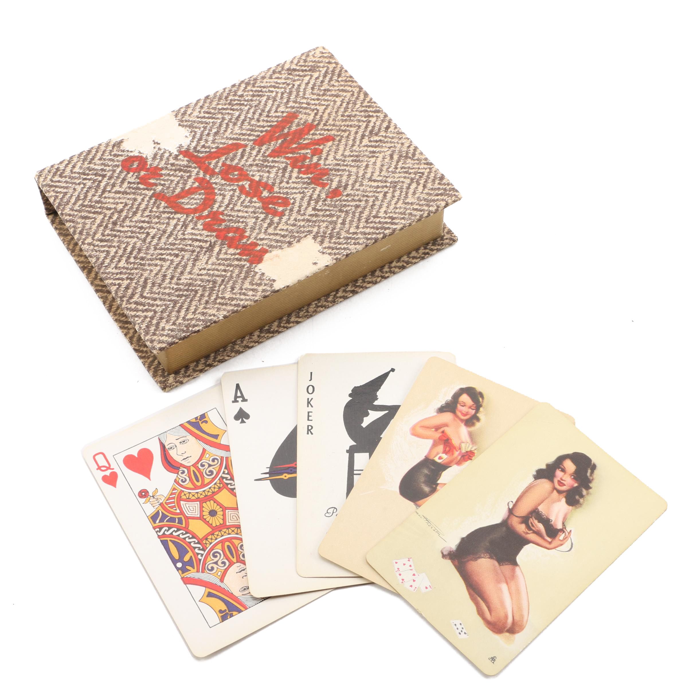 Vintage "Win, Lose, or Draw" Pinup Playing Cards by Earl MacPherson