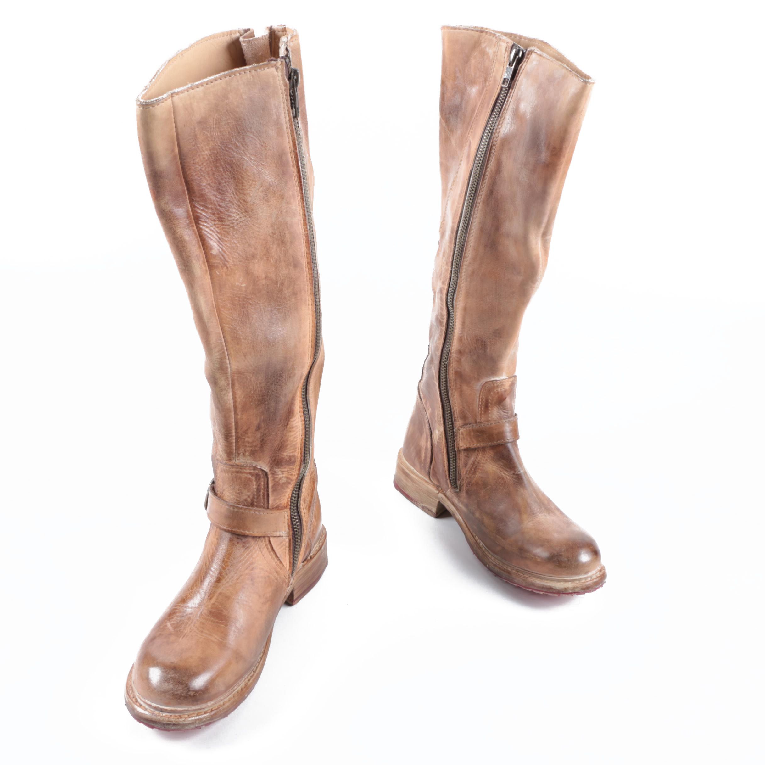 Women's Bed Stü Glaye Bench-Made Leather Riding Boots