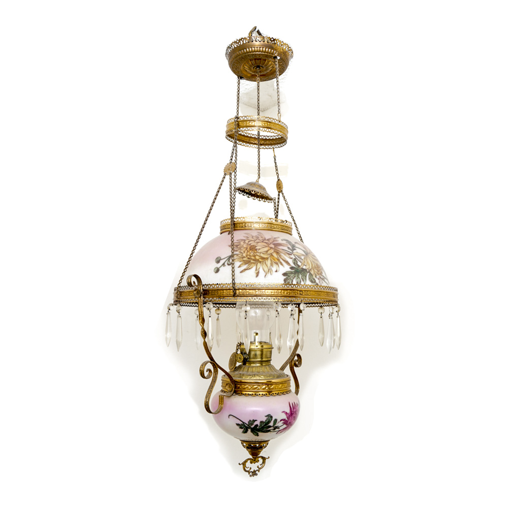 Miller New Vestal Victorian Chandelier Oil Lamp EBTH