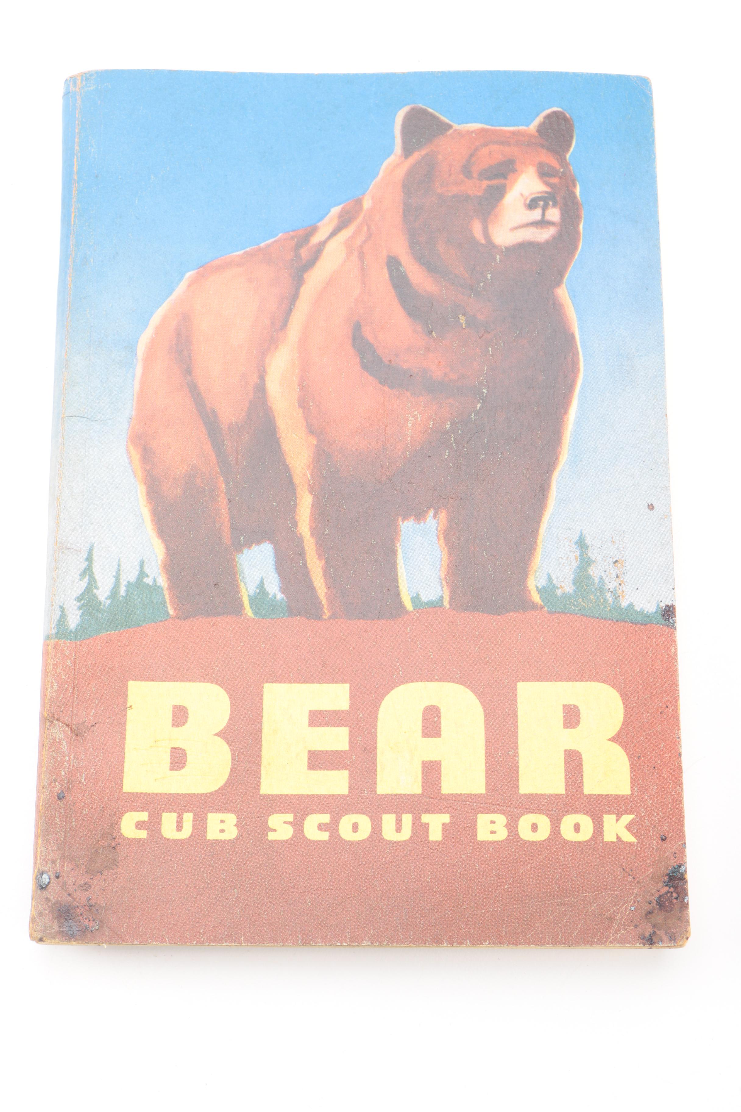 Vintage Cub Scout Memorabilia and Teddy Bear