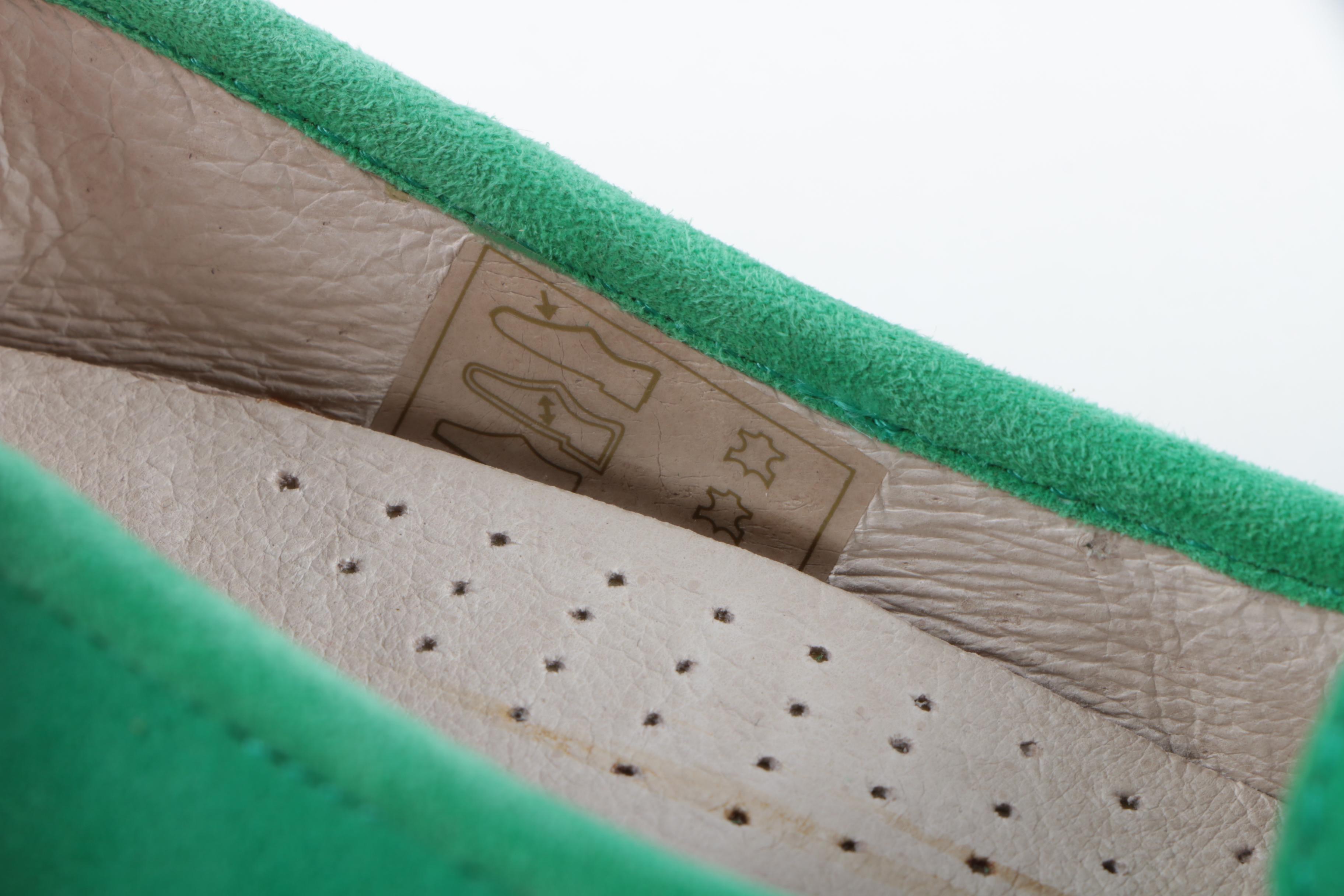 Patricia Green Cambridge Green Suede Loafers