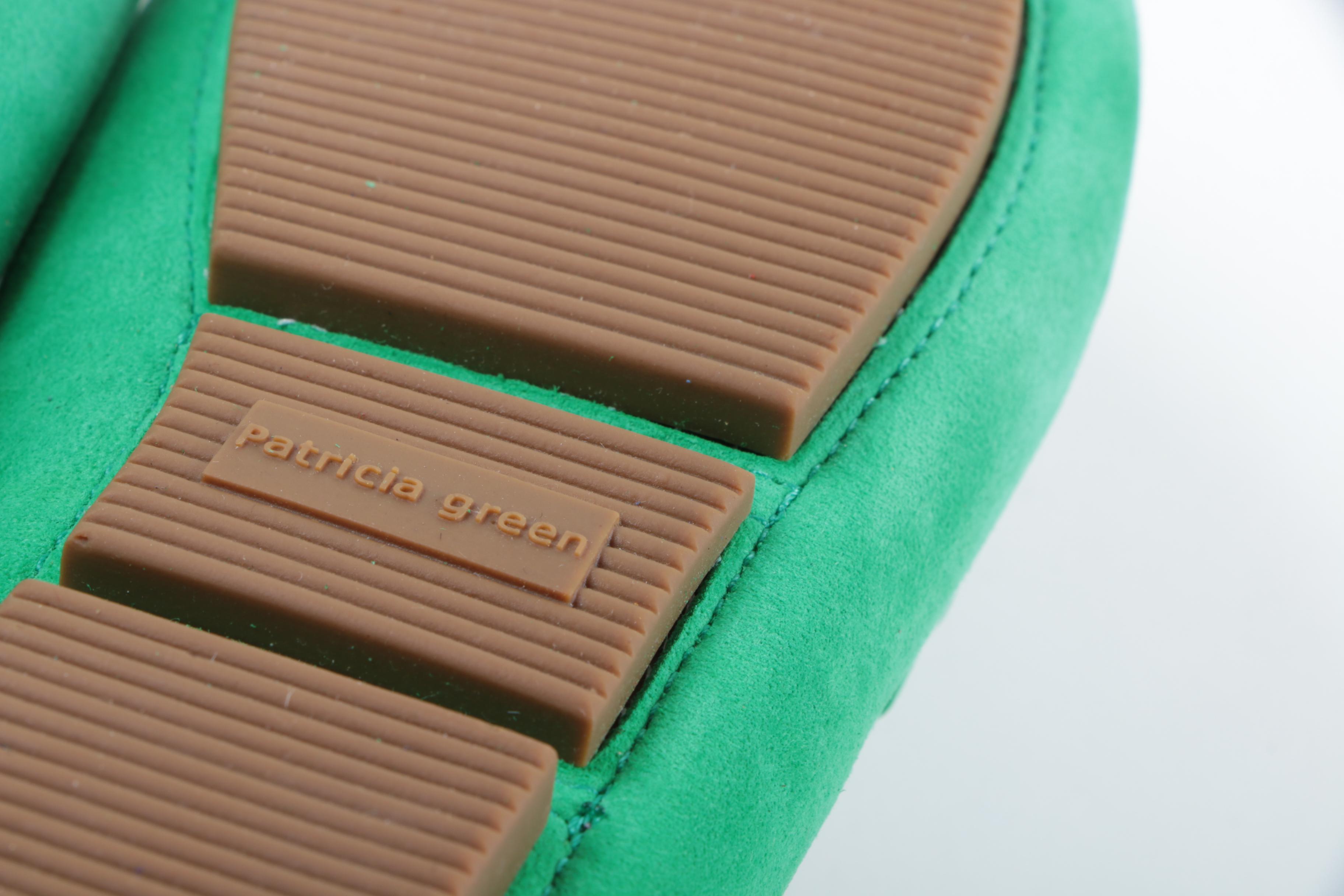 Patricia Green Cambridge Green Suede Loafers