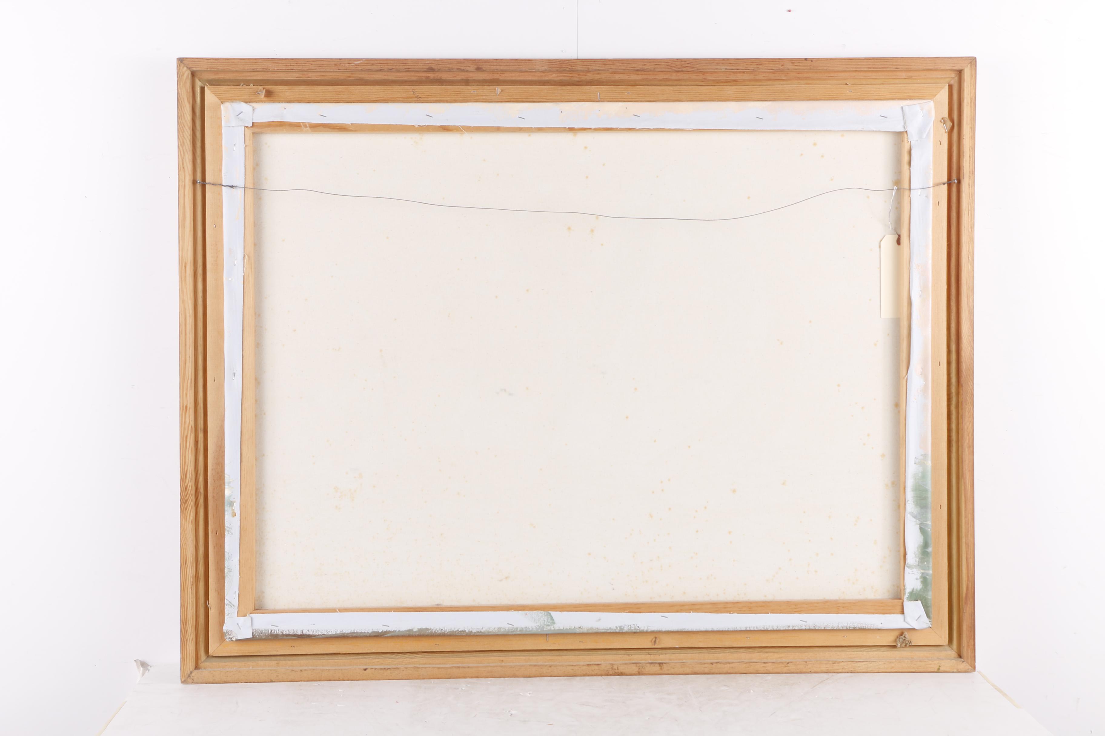 Jenkins Signed Nautical Oil Painting on Canvas