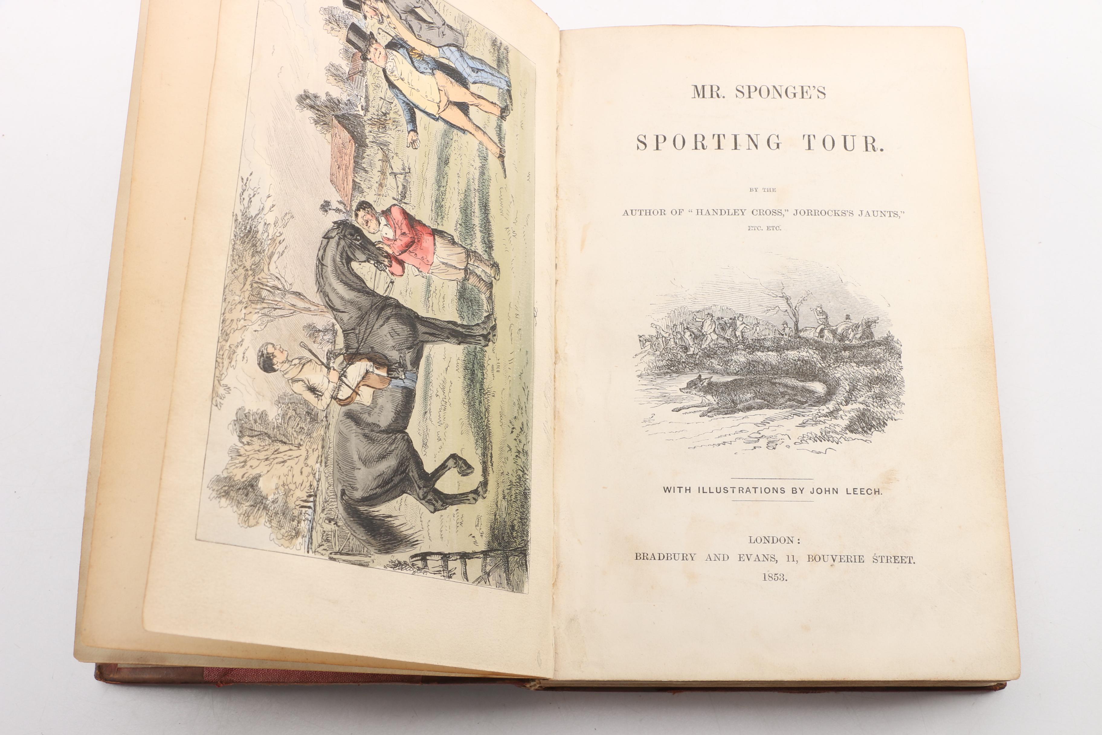 1853 "Mr. Sponge's Sporting Tour" by Robert Smith Surtees