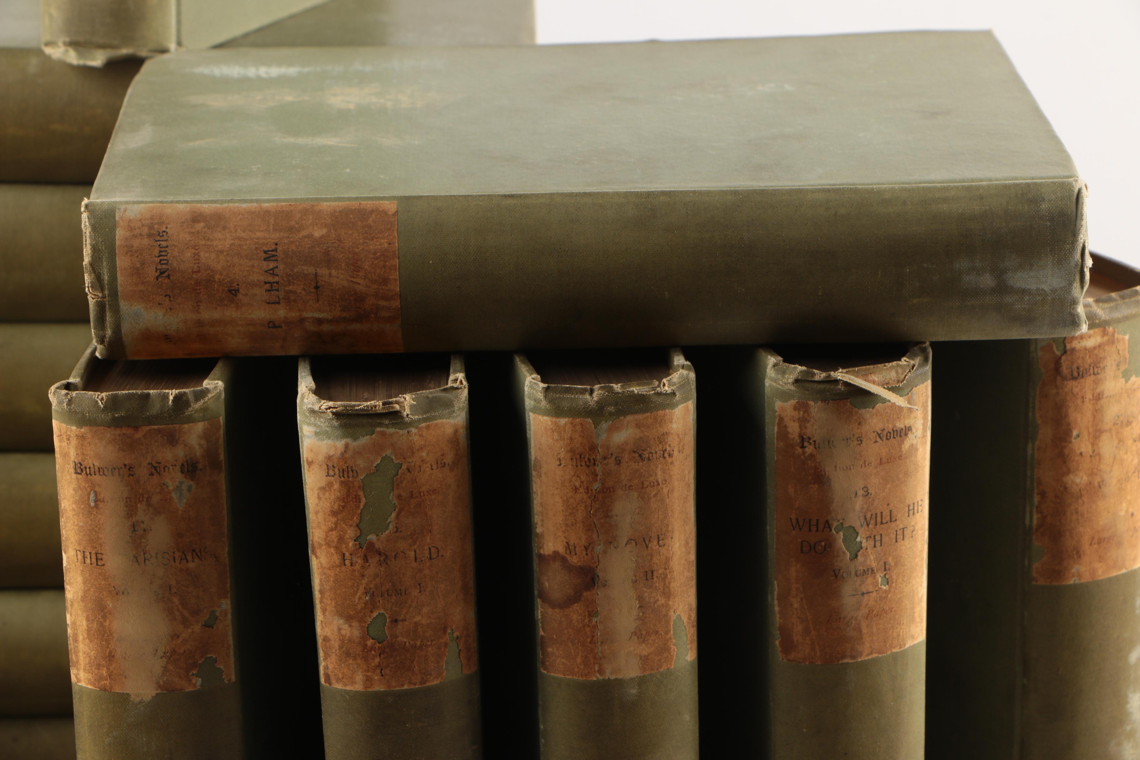 1891 Limited Edition "Bulwer's Novels" Multi-Volume Set
