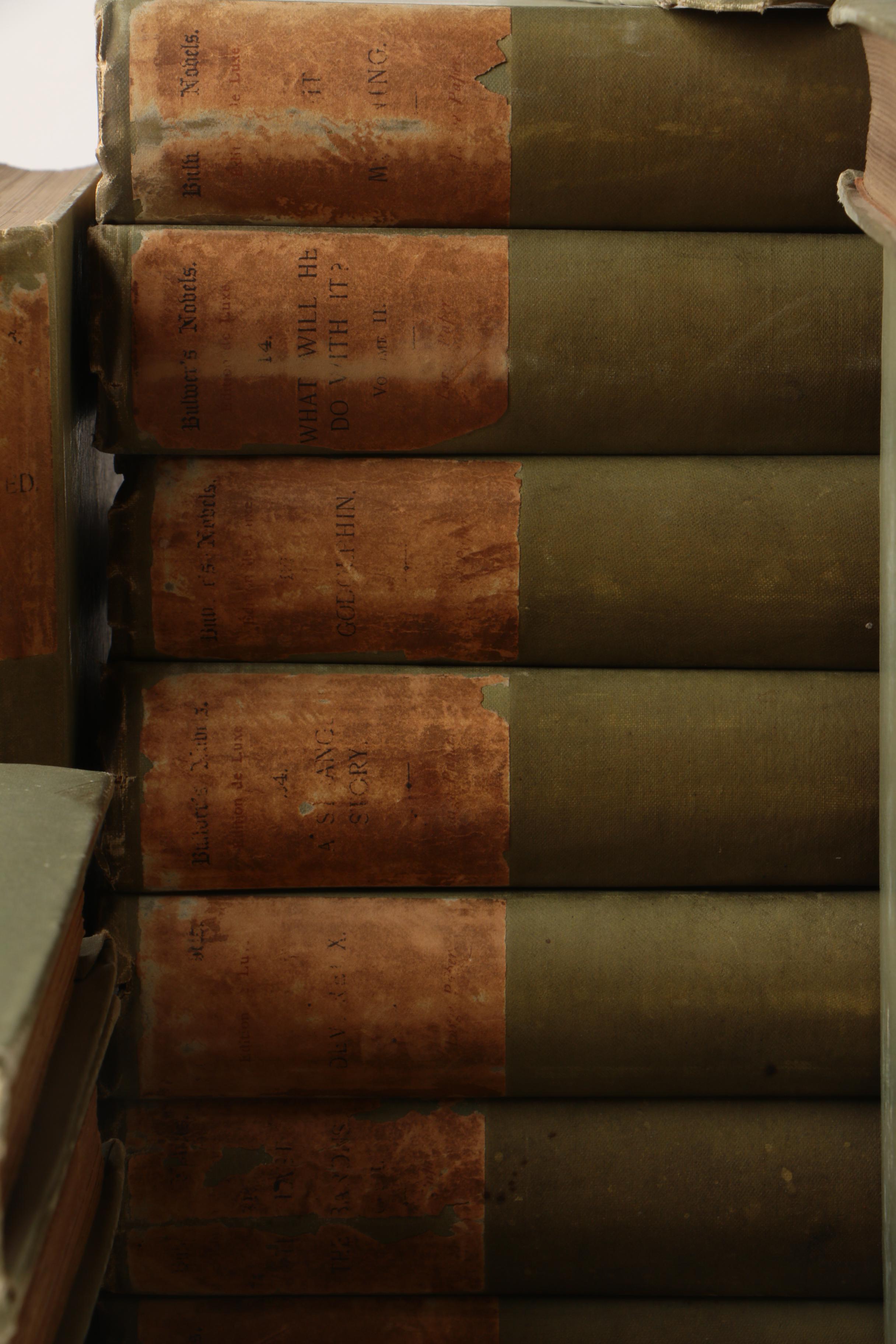 1891 Limited Edition "Bulwer's Novels" Multi-Volume Set