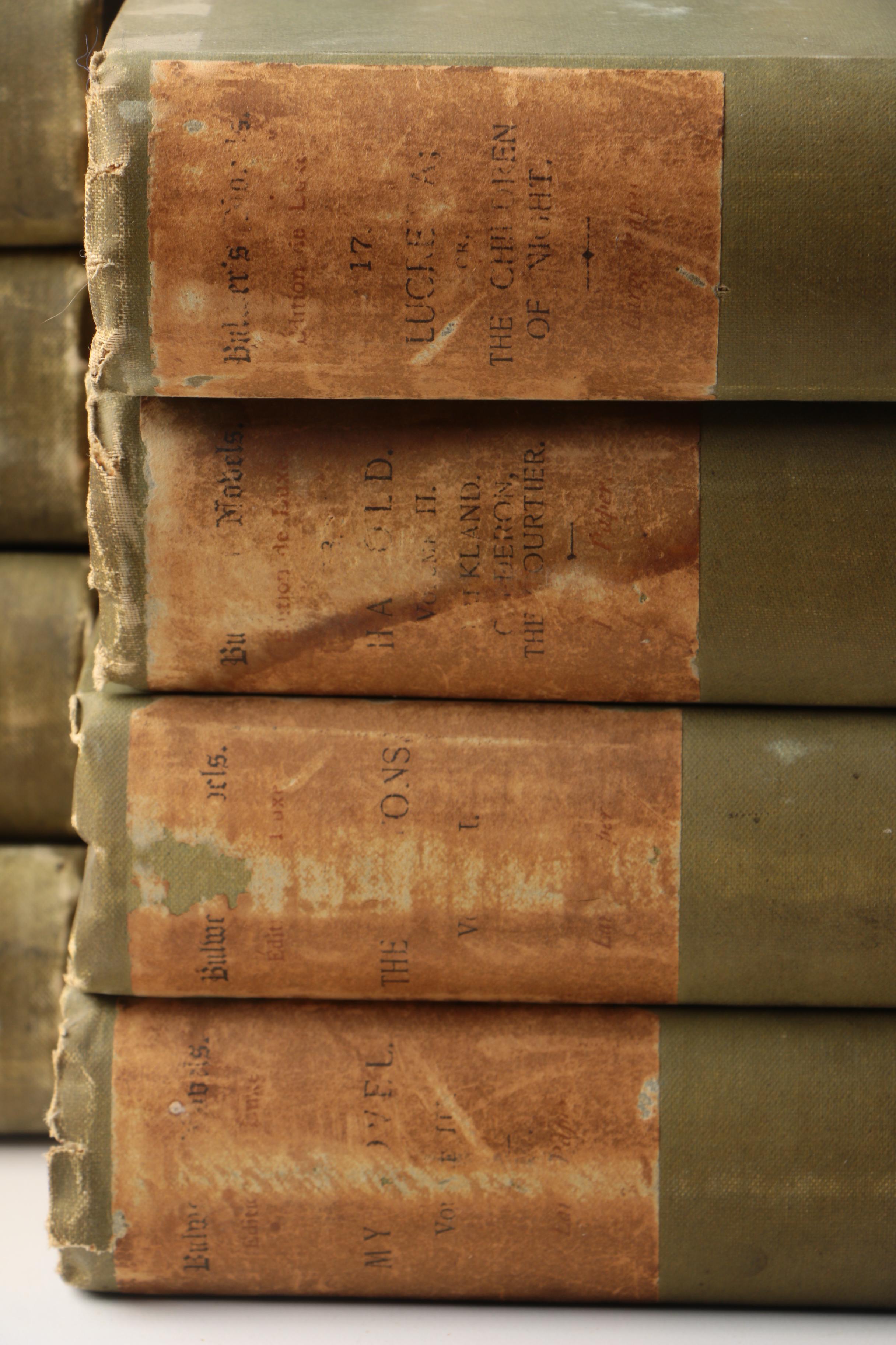 1891 Limited Edition "Bulwer's Novels" Multi-Volume Set