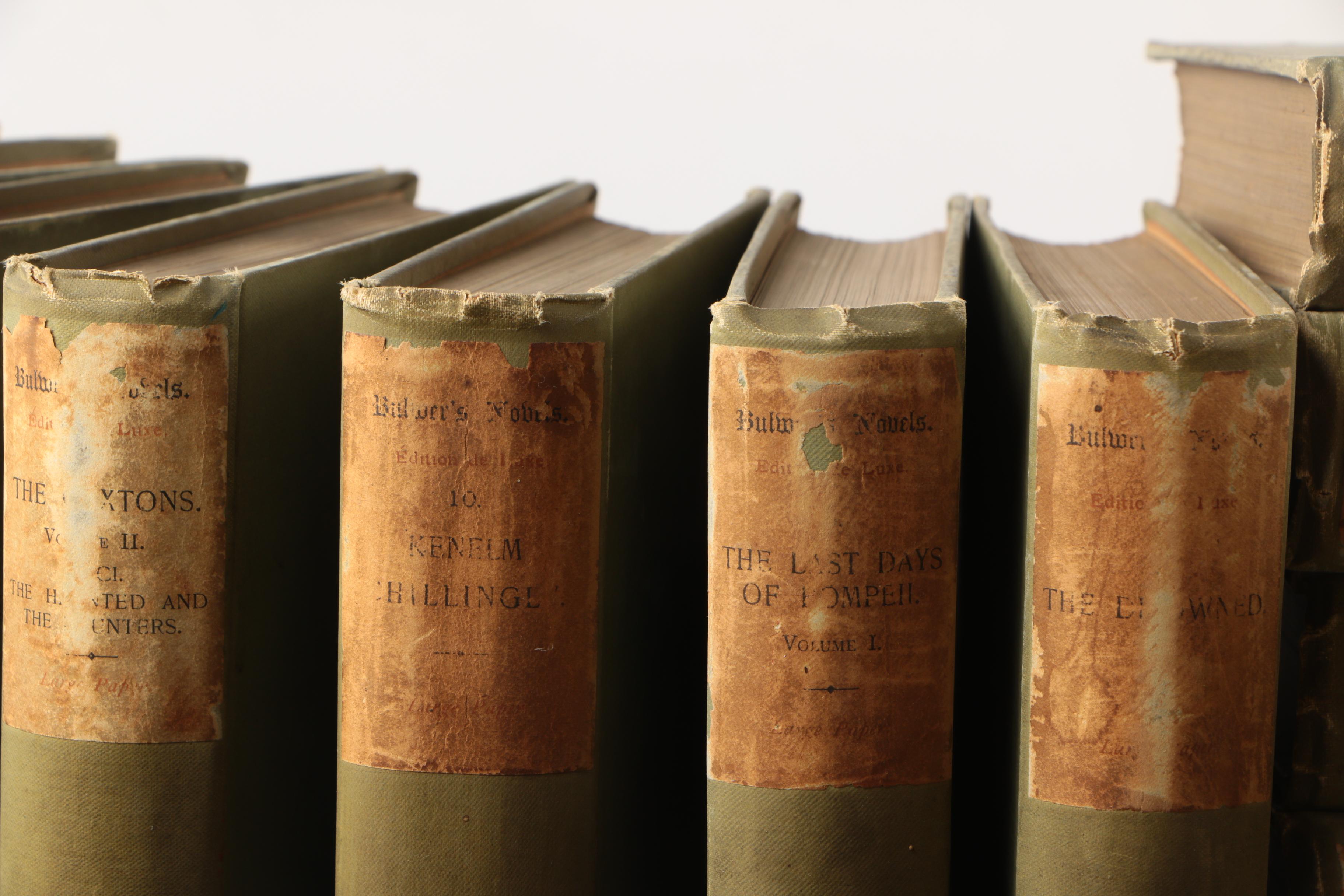 1891 Limited Edition "Bulwer's Novels" Multi-Volume Set