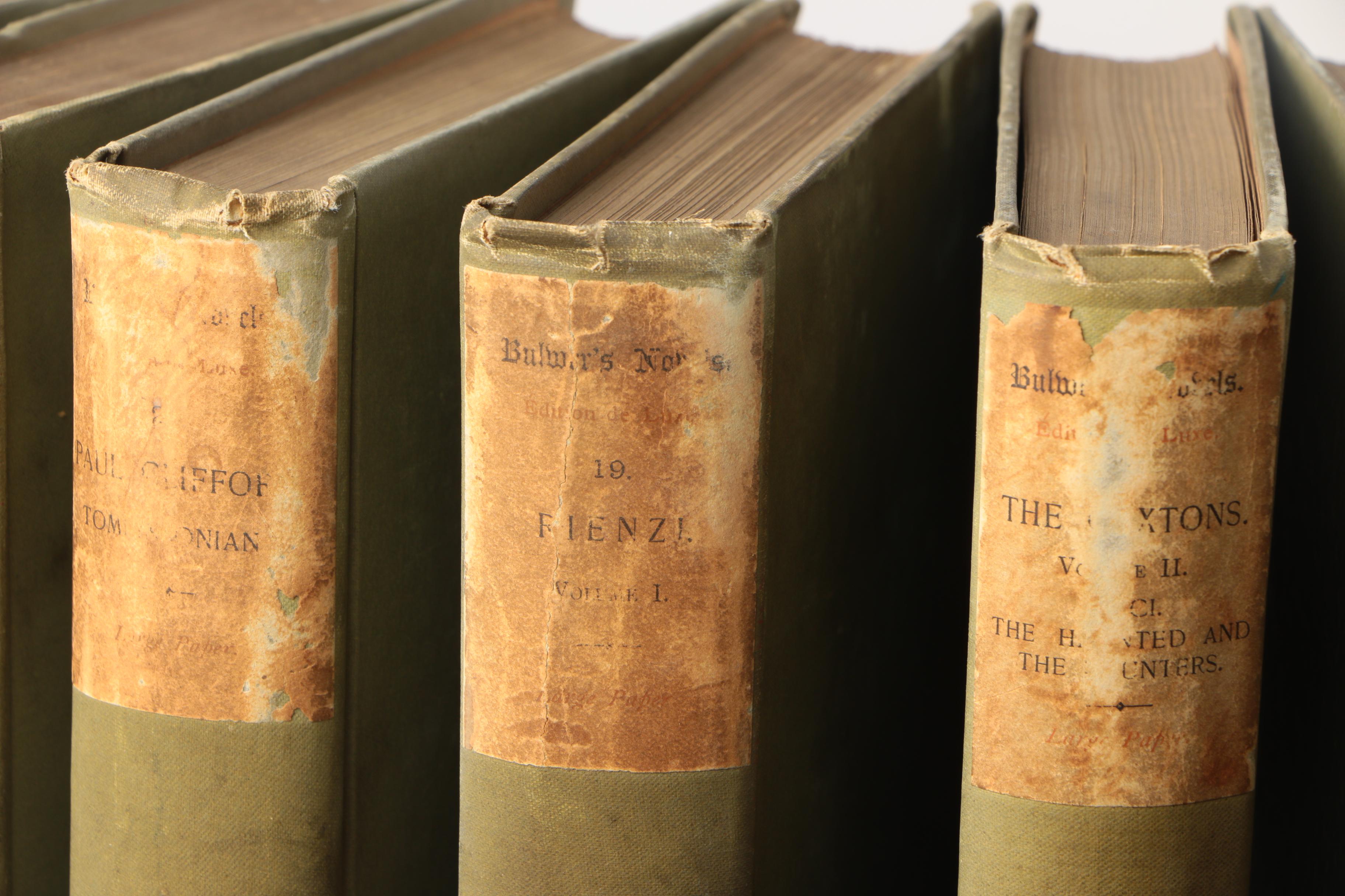 1891 Limited Edition "Bulwer's Novels" Multi-Volume Set