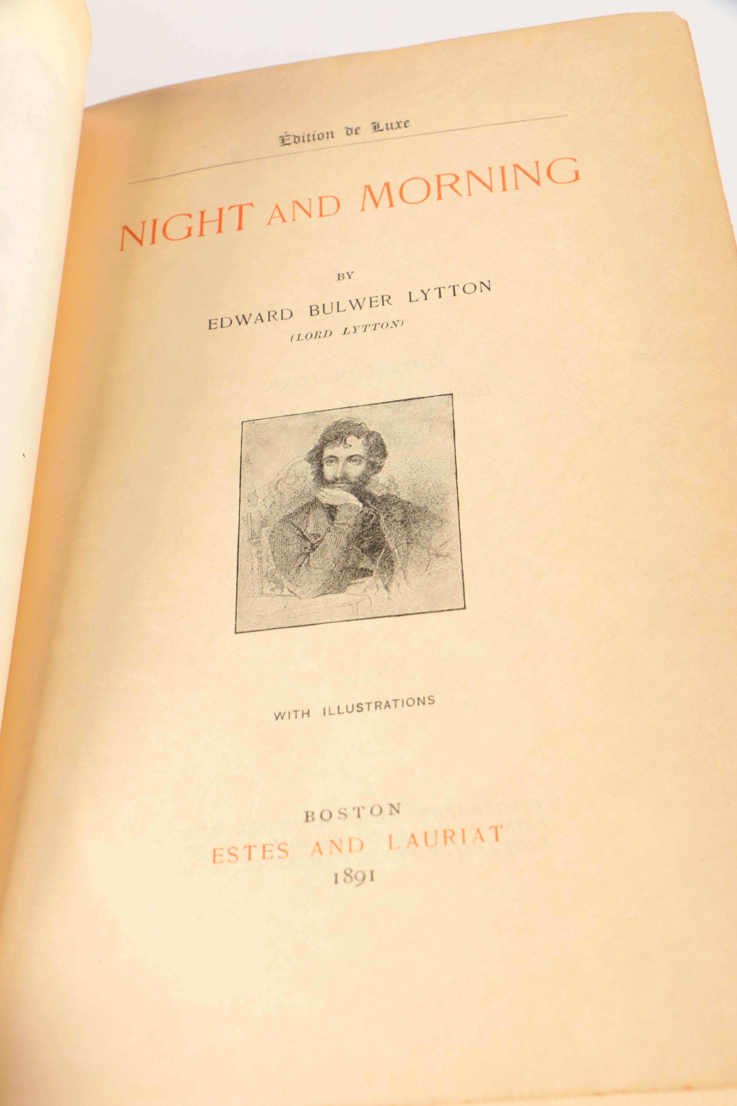 1891 Limited Edition "Bulwer's Novels" Multi-Volume Set
