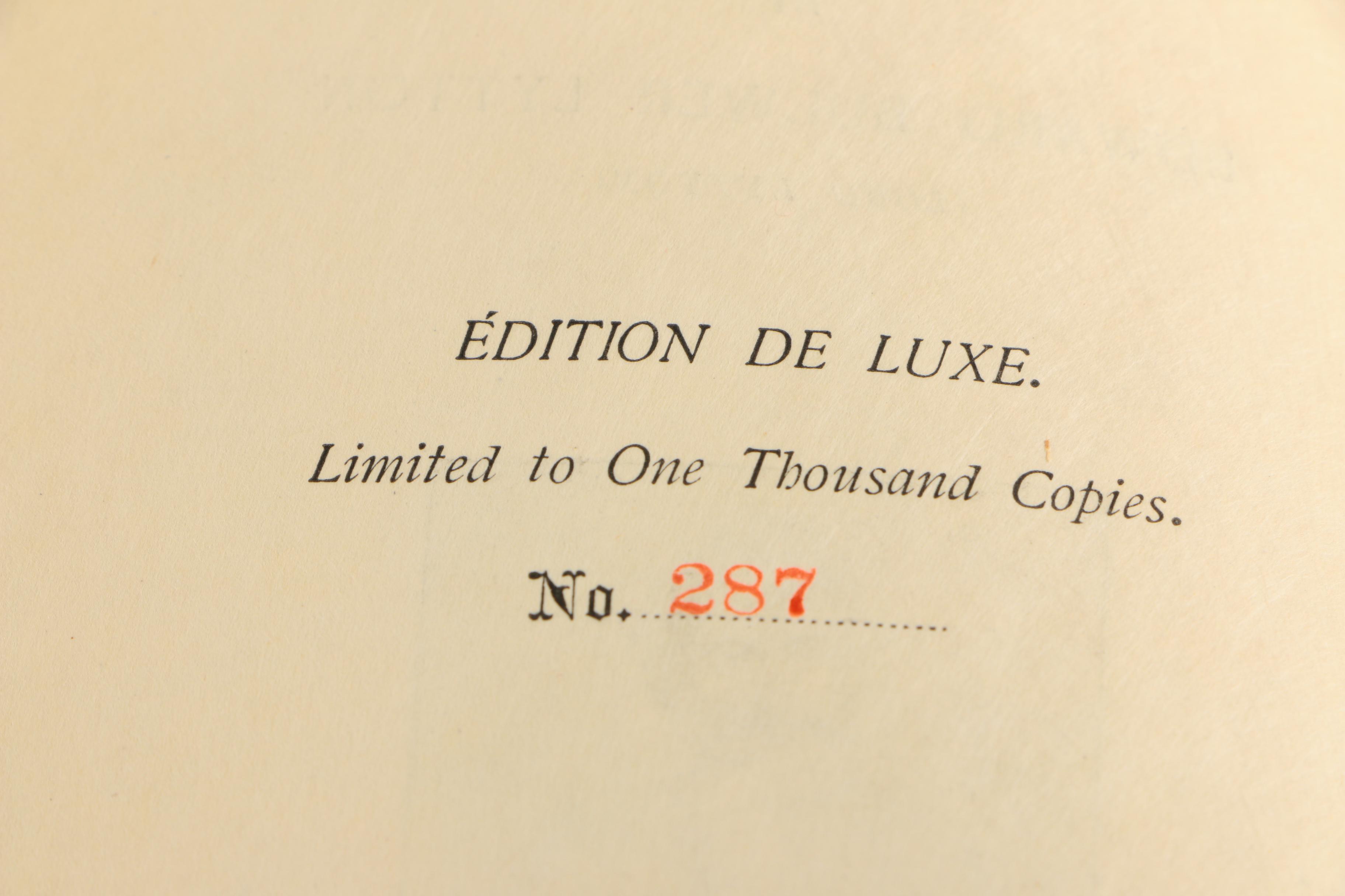 1891 Limited Edition "Bulwer's Novels" Multi-Volume Set