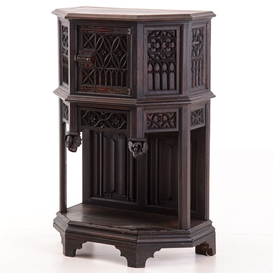 Gothic Revival Style Cabinet