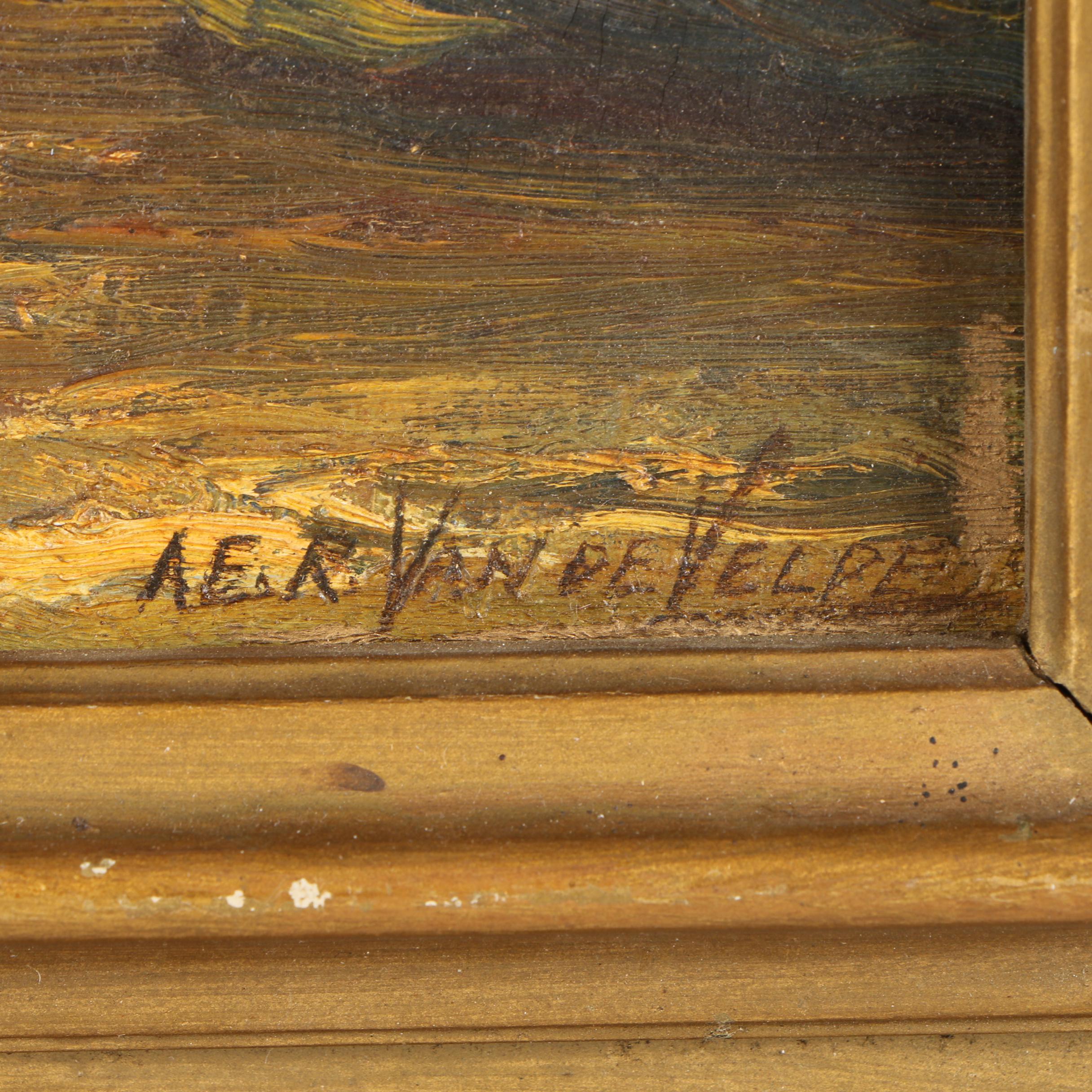 Alfred E.R. Van De Velde Landscape Painting