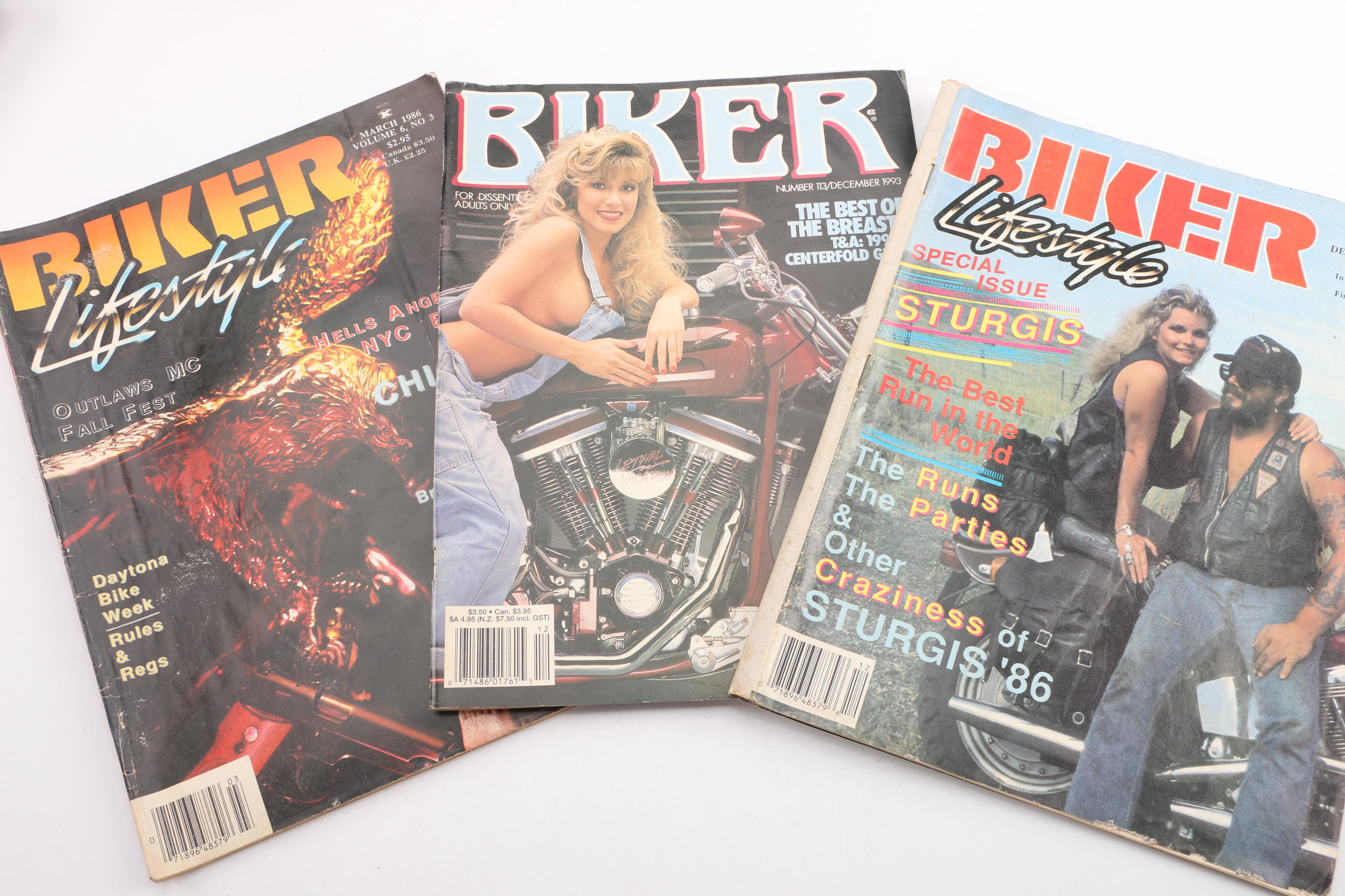 Motorcycle Magazines Including "Easyriders" and "Biker Lifestyle"