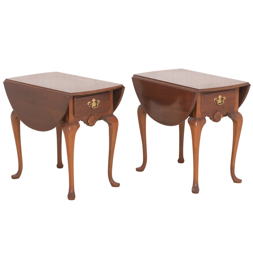 Pair of Queen Anne Style End Tables