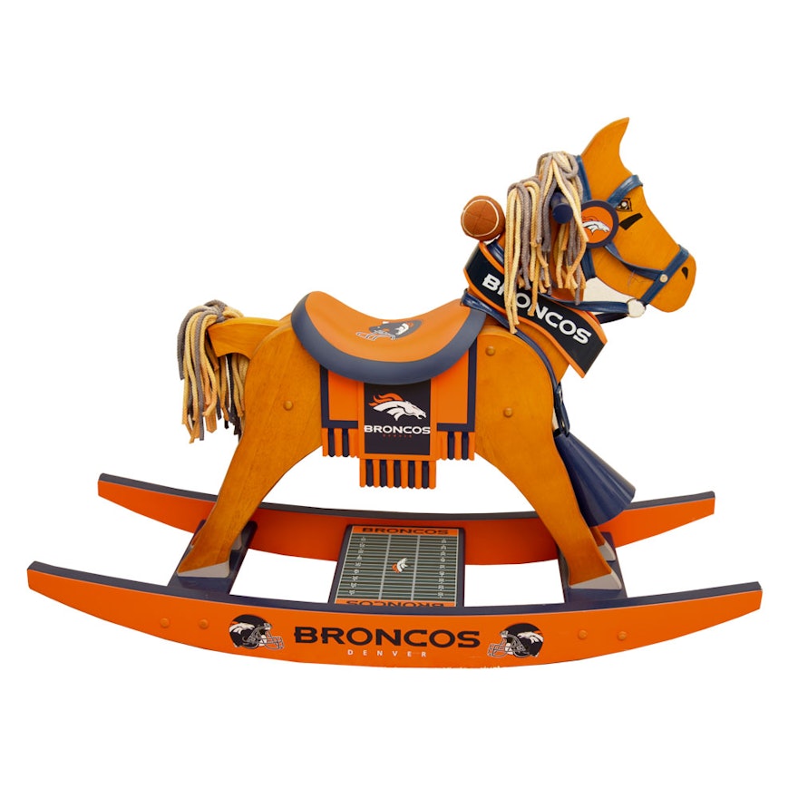 Denver Broncos Rocking Horse by The Danbury Mint