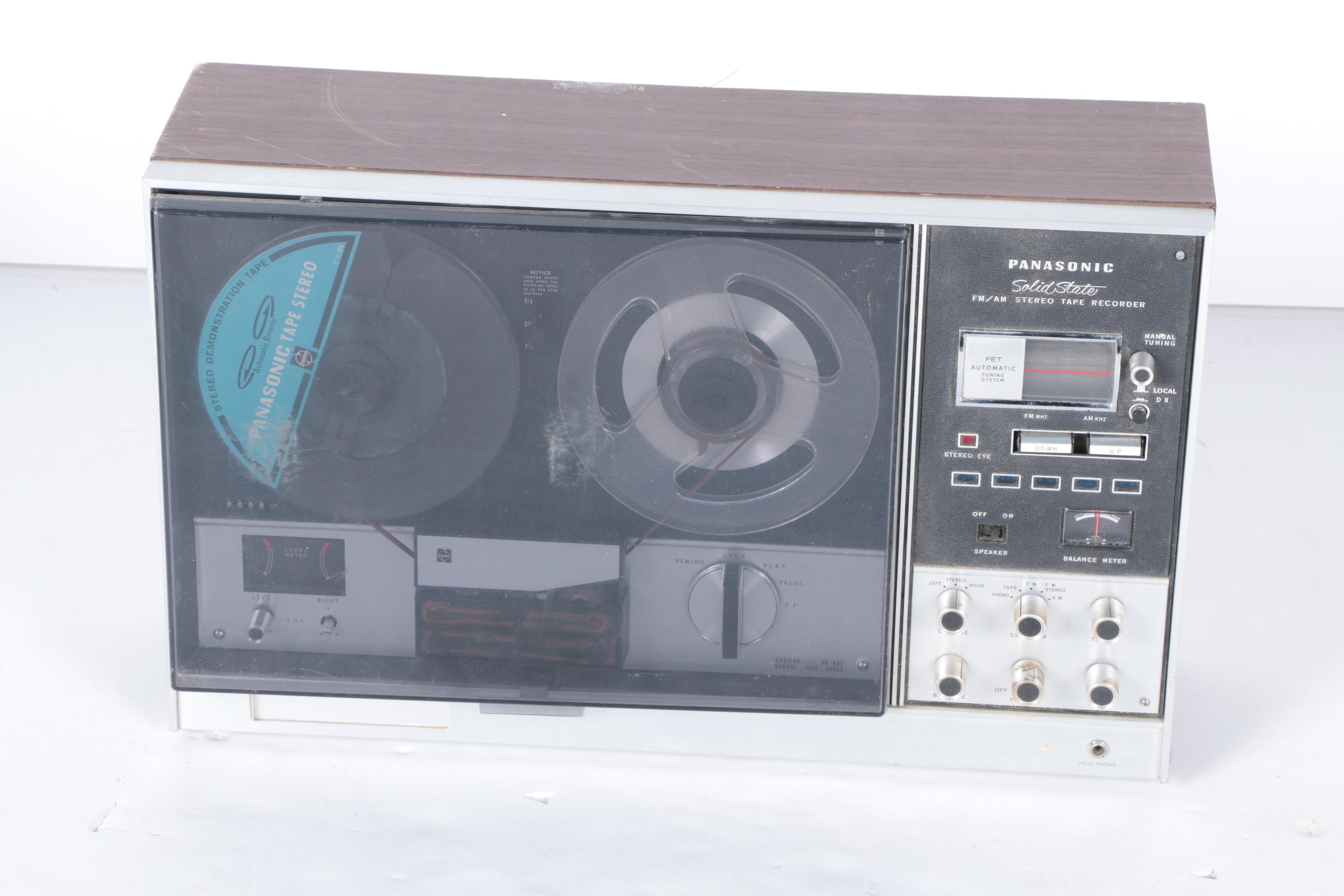 Vintage Panasonic RS-7635 FM/AM Stereo Tape Recorder