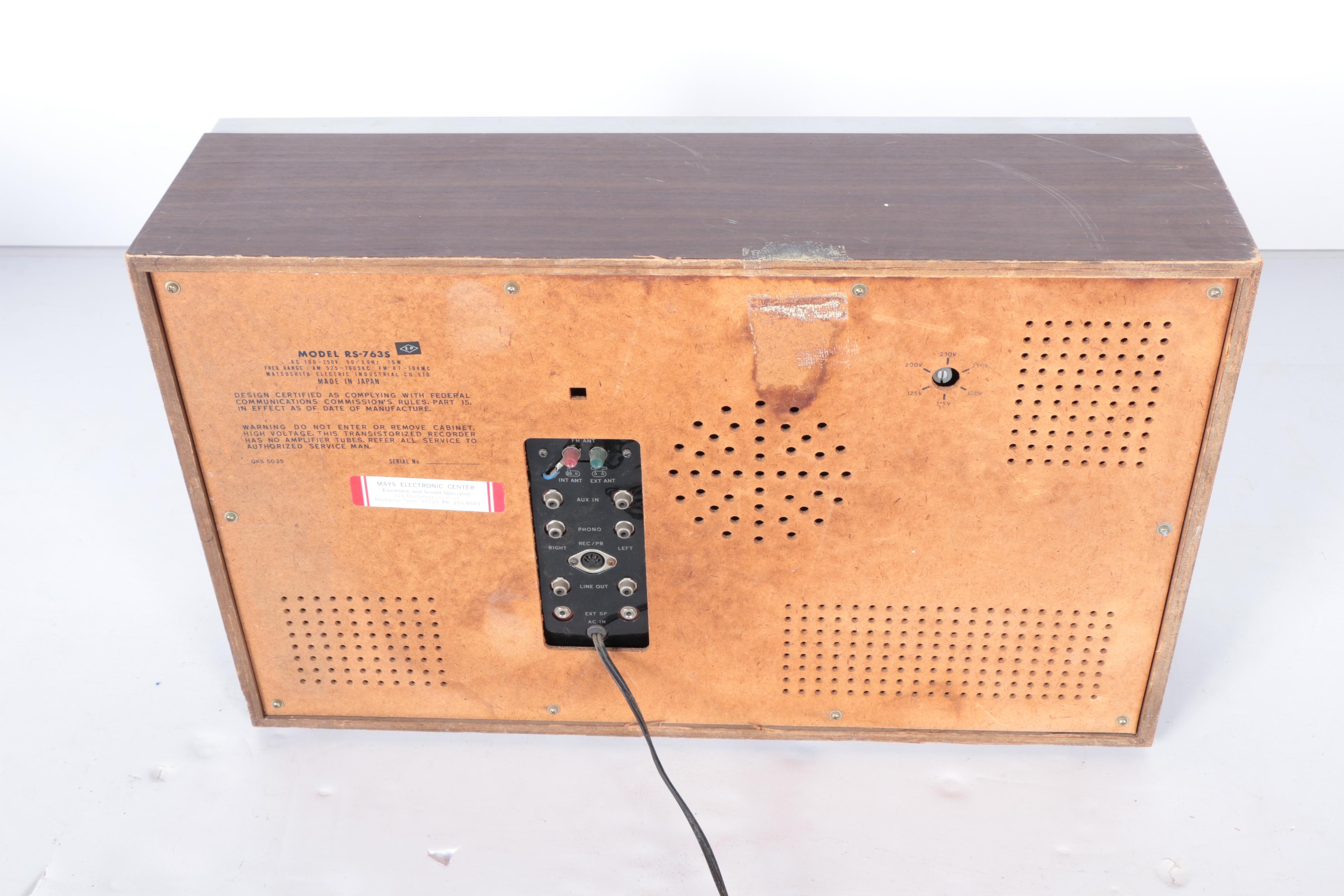 Vintage Panasonic RS-7635 FM/AM Stereo Tape Recorder