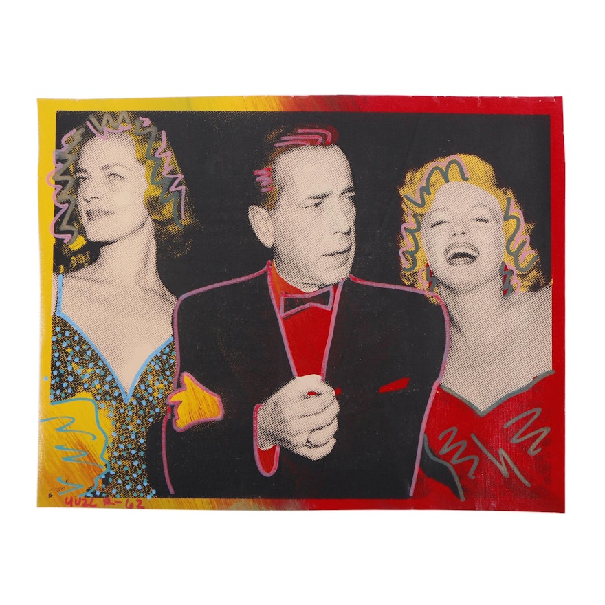 Ringo Embellished Serigraph "Marilyn, Bogart and Bacall"