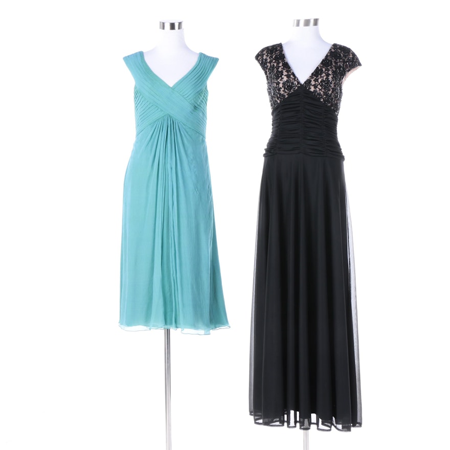 Tadashi Shoji Sleeveless Cocktail Dress and Chadwick's Sleeveless Evening Gown