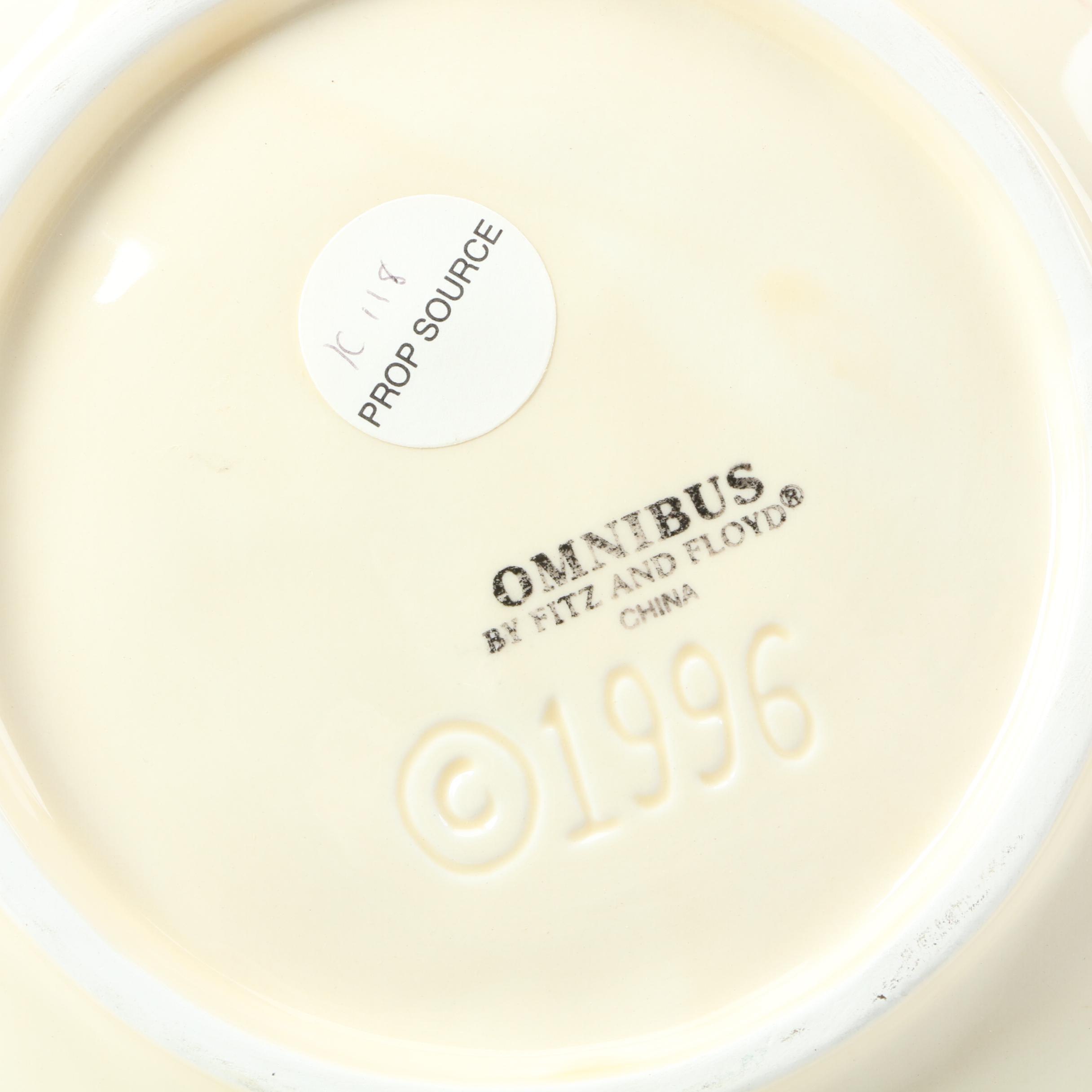 Nautical Seashell Motif Serveware Including Fitz and Floyd "Caribbean"'