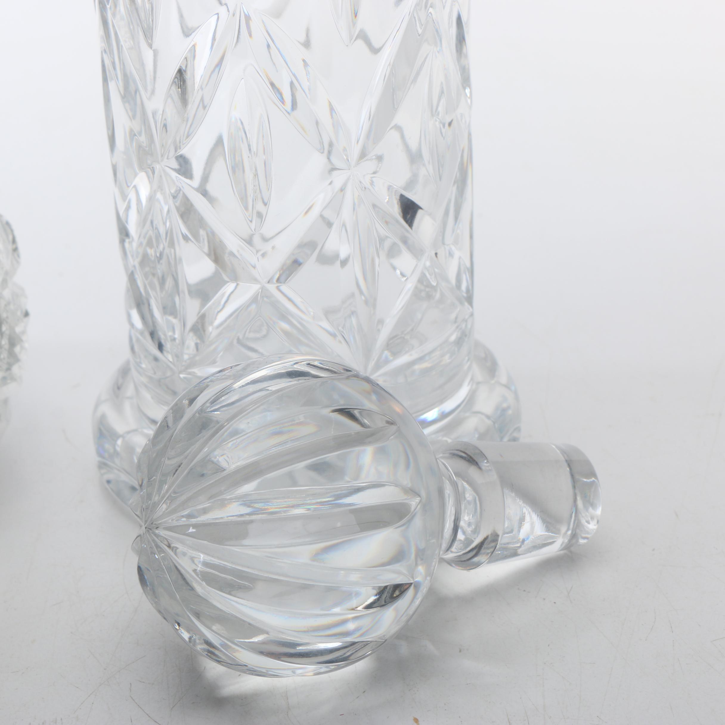 Waterford Crystal "Lismore" Old Fashioned Tumblers with Decanters