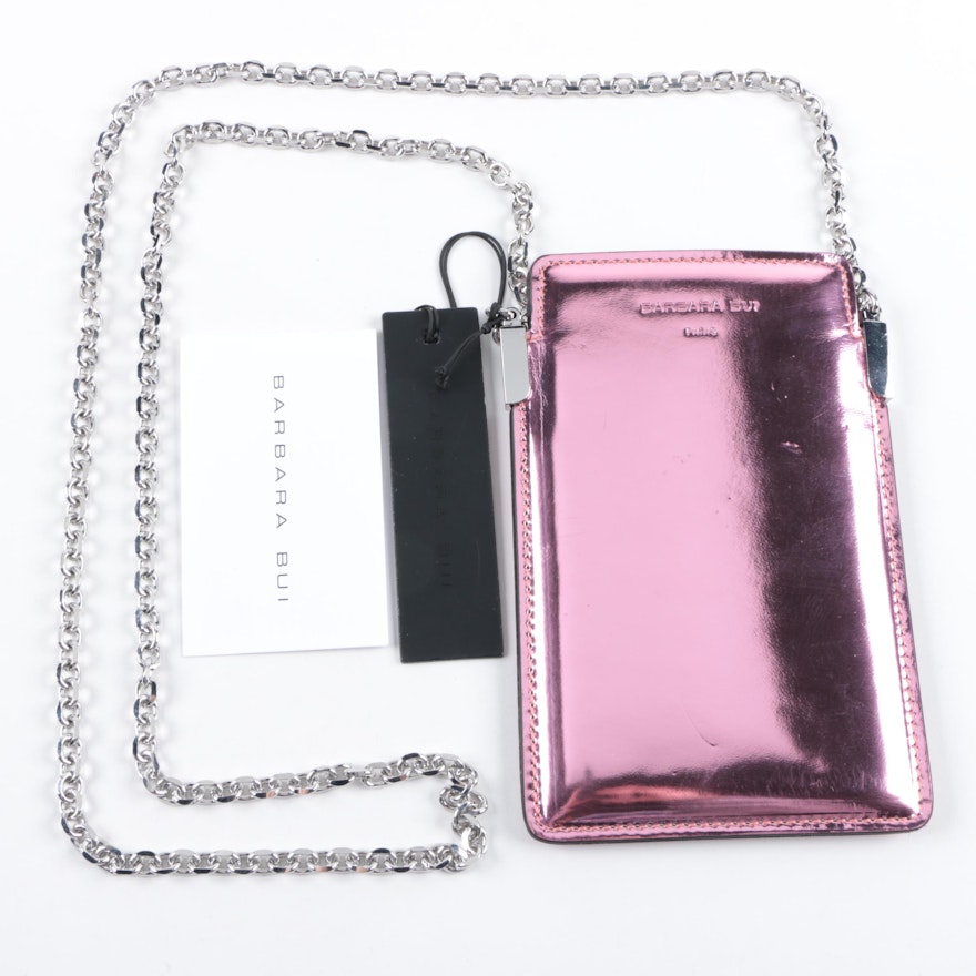 Barbara Bui Mirrored Leather Smart Bag Handbag