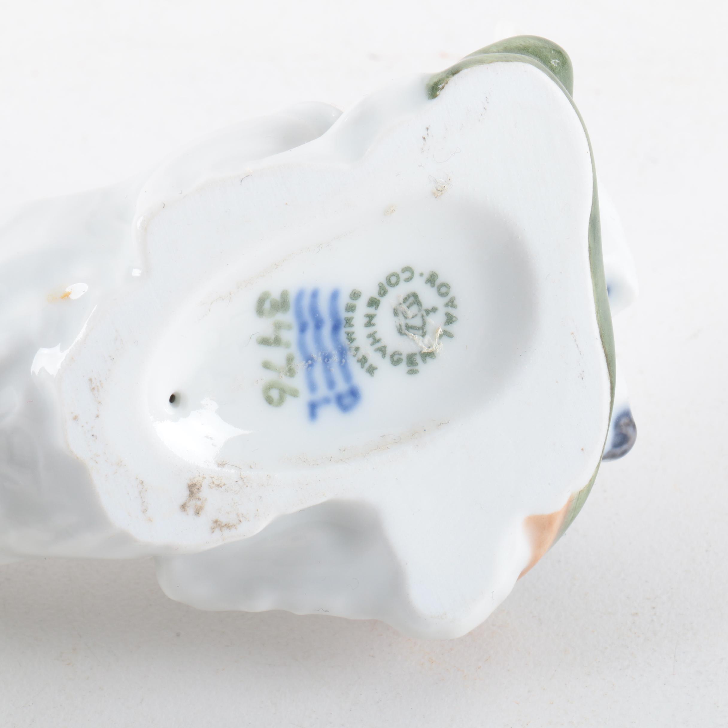 Royal Copenhagen Porcelain West Highland Terrier with a Slipper