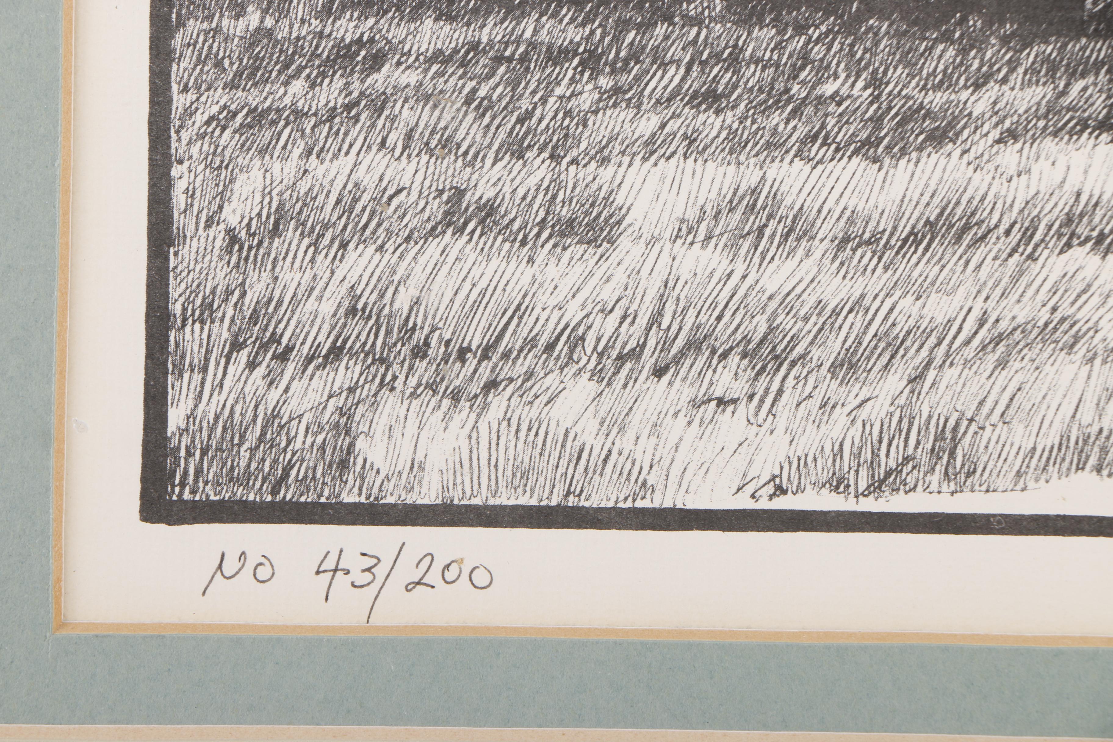 Alan Sundal Limited Edition Halftone Print of a School House