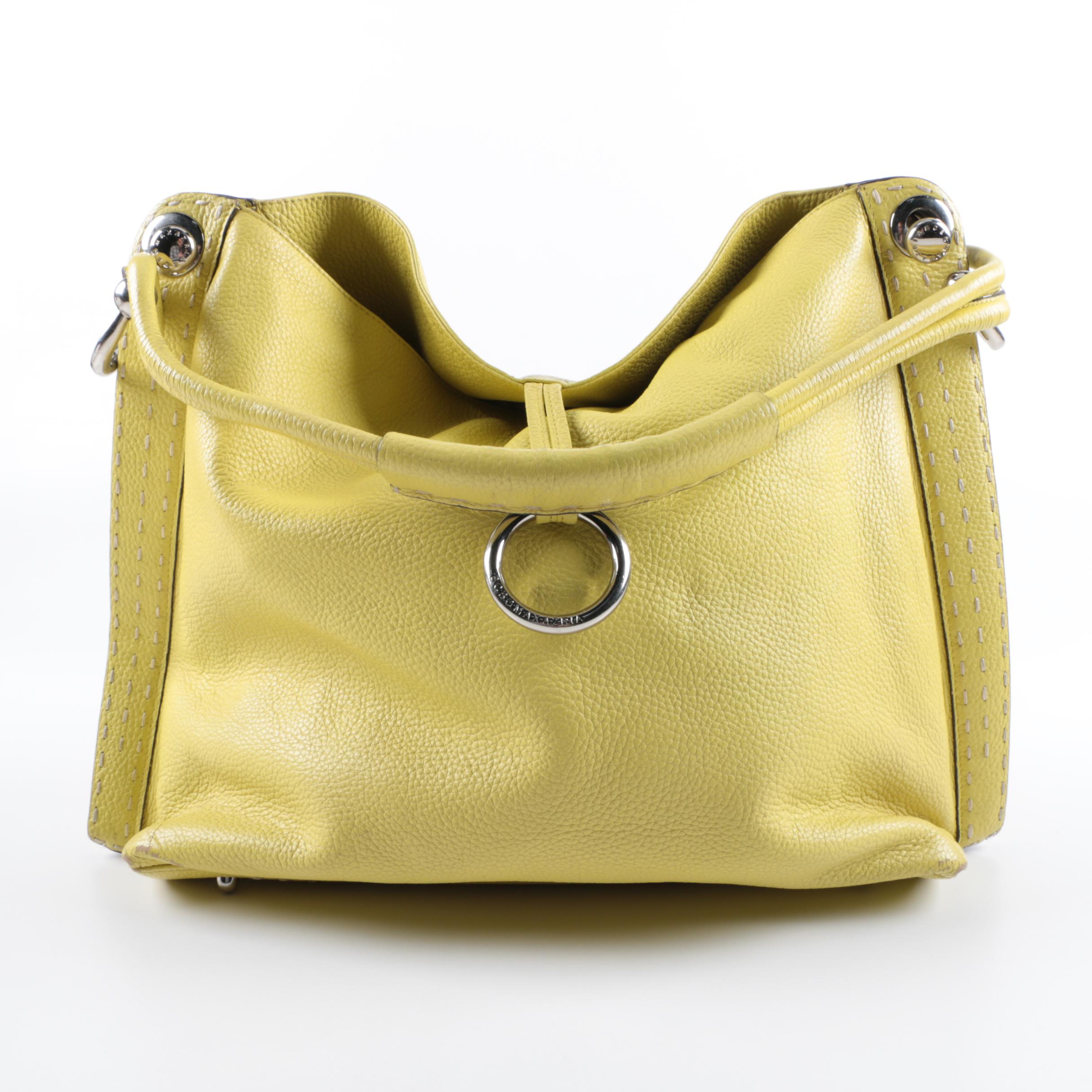 BCBG Max Azria Signature Leather Hobo Bag